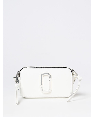Marc Jacobs Snapshot Mini Leather Crossbody Wo - White Clutch Bags