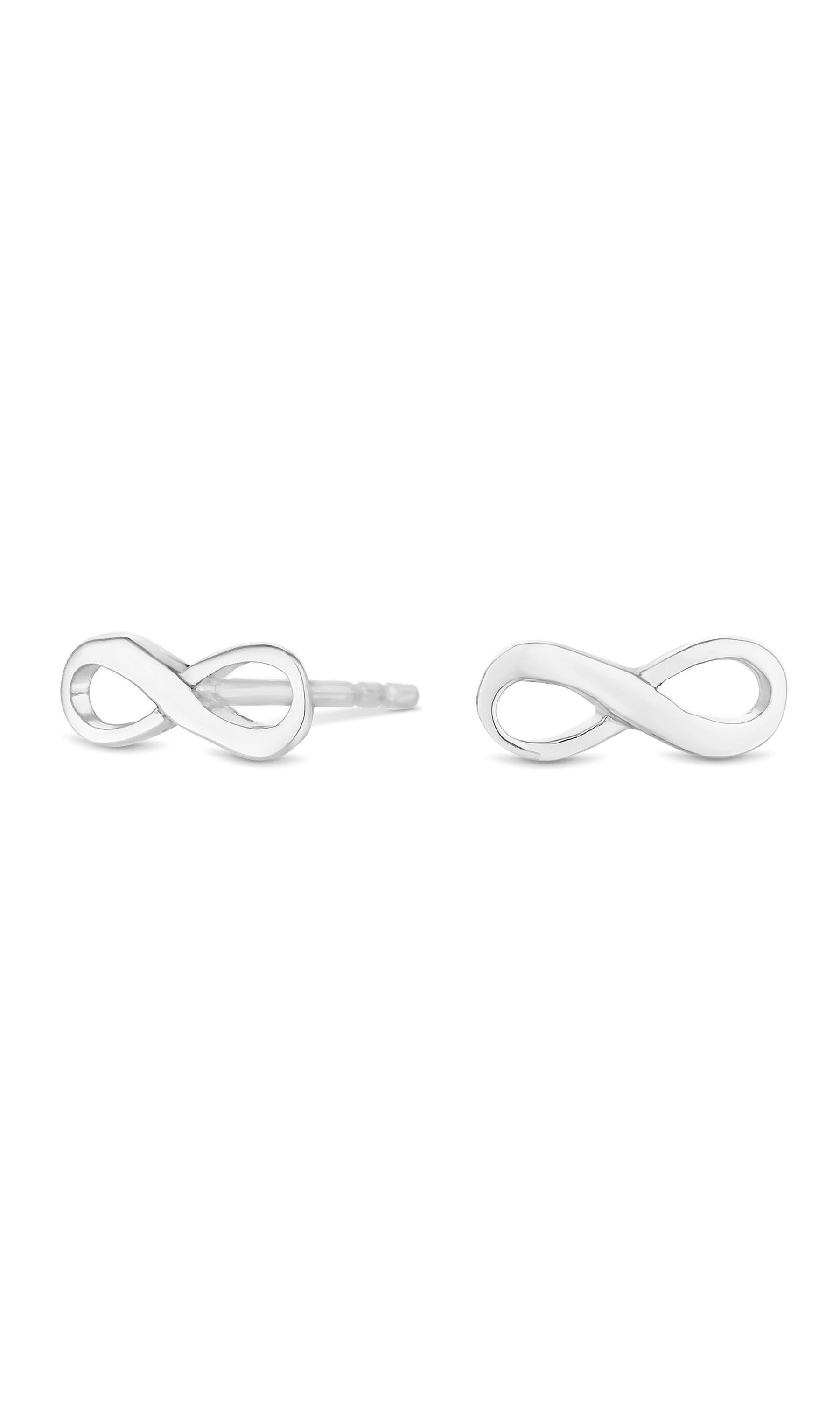 Simply Silver Sterling Silver 925 Infinity Stud Earrings - Gift Boxed image 3