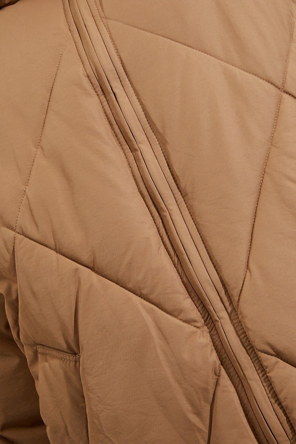 Dorothy Perkins Oversized Short Quilted Padded Coat Camel image 5