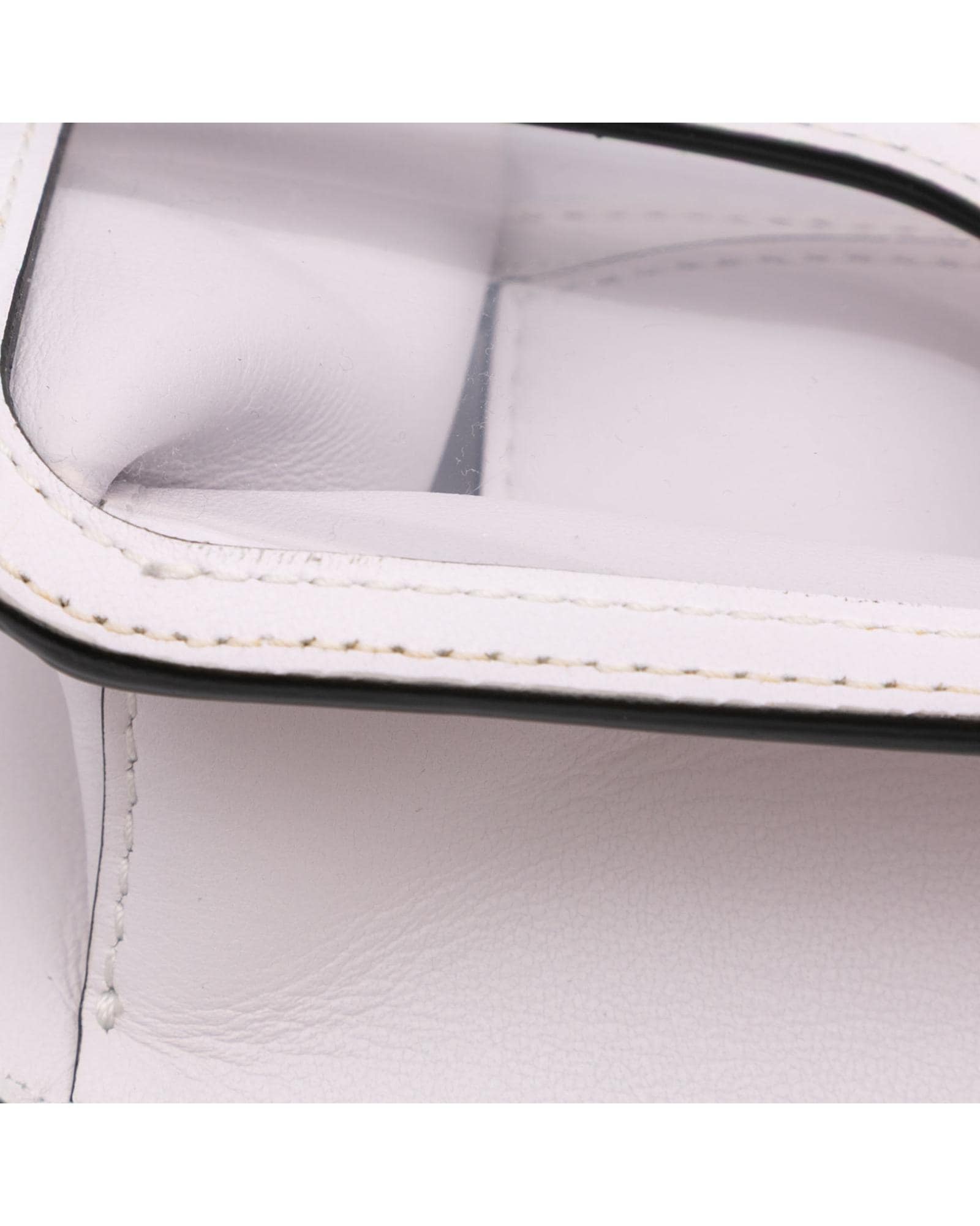 Valentino Preloved Roman Stud Shoulder Bag Wo - White Satchel image 8