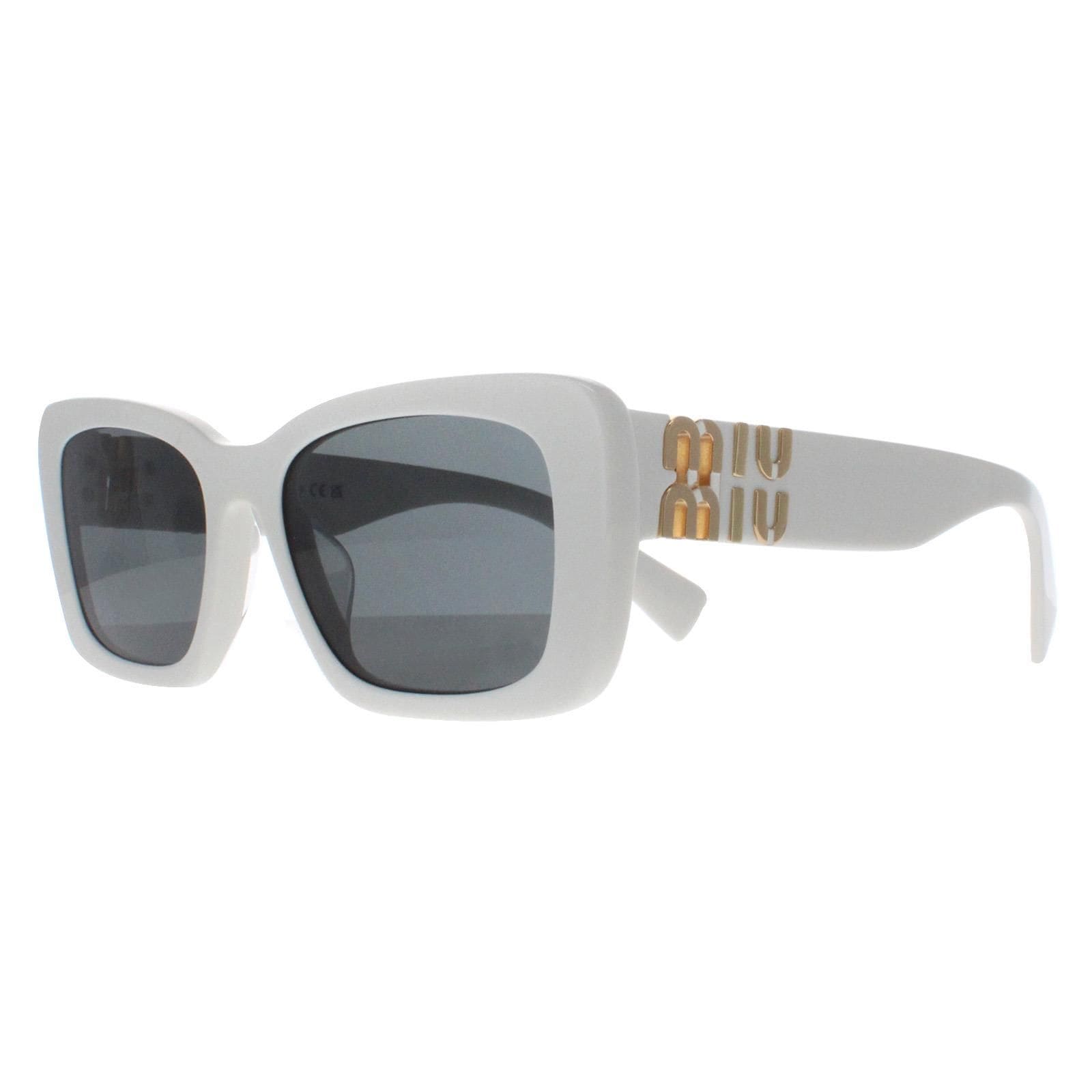 Miu Miu Rectangle White Dark Grey MU07YS image 3