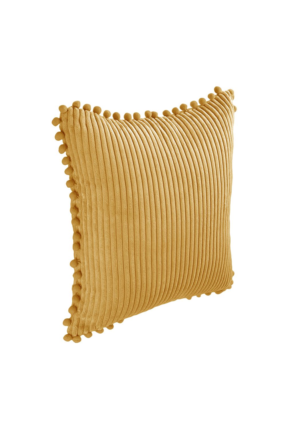 Living and Home Polyester Cushion Cover with Pom-Pom Trim image 6