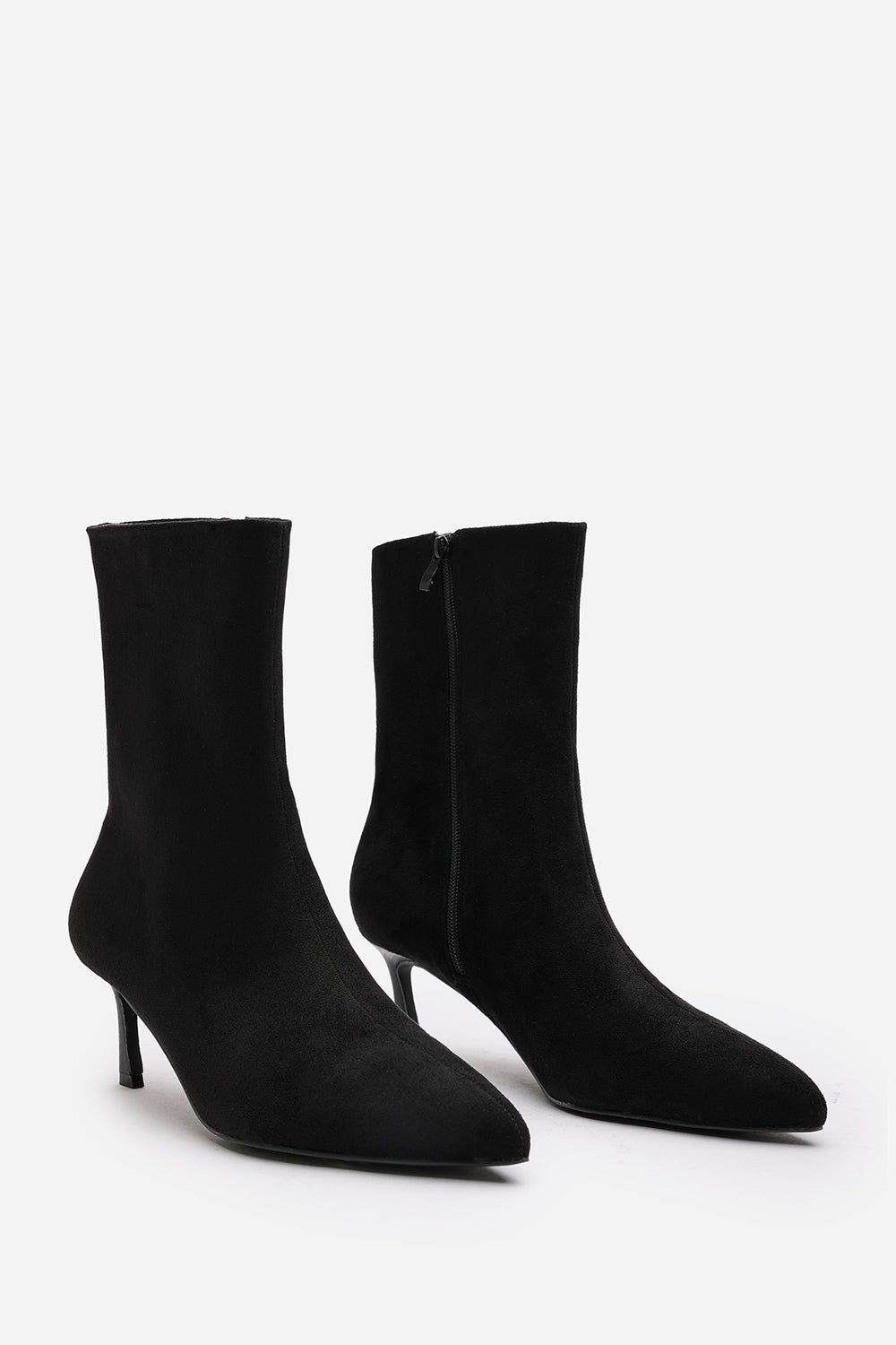 Where's That From 'Aubrey' Suede Pointed Toe Ankle Low Heel Boot image 4