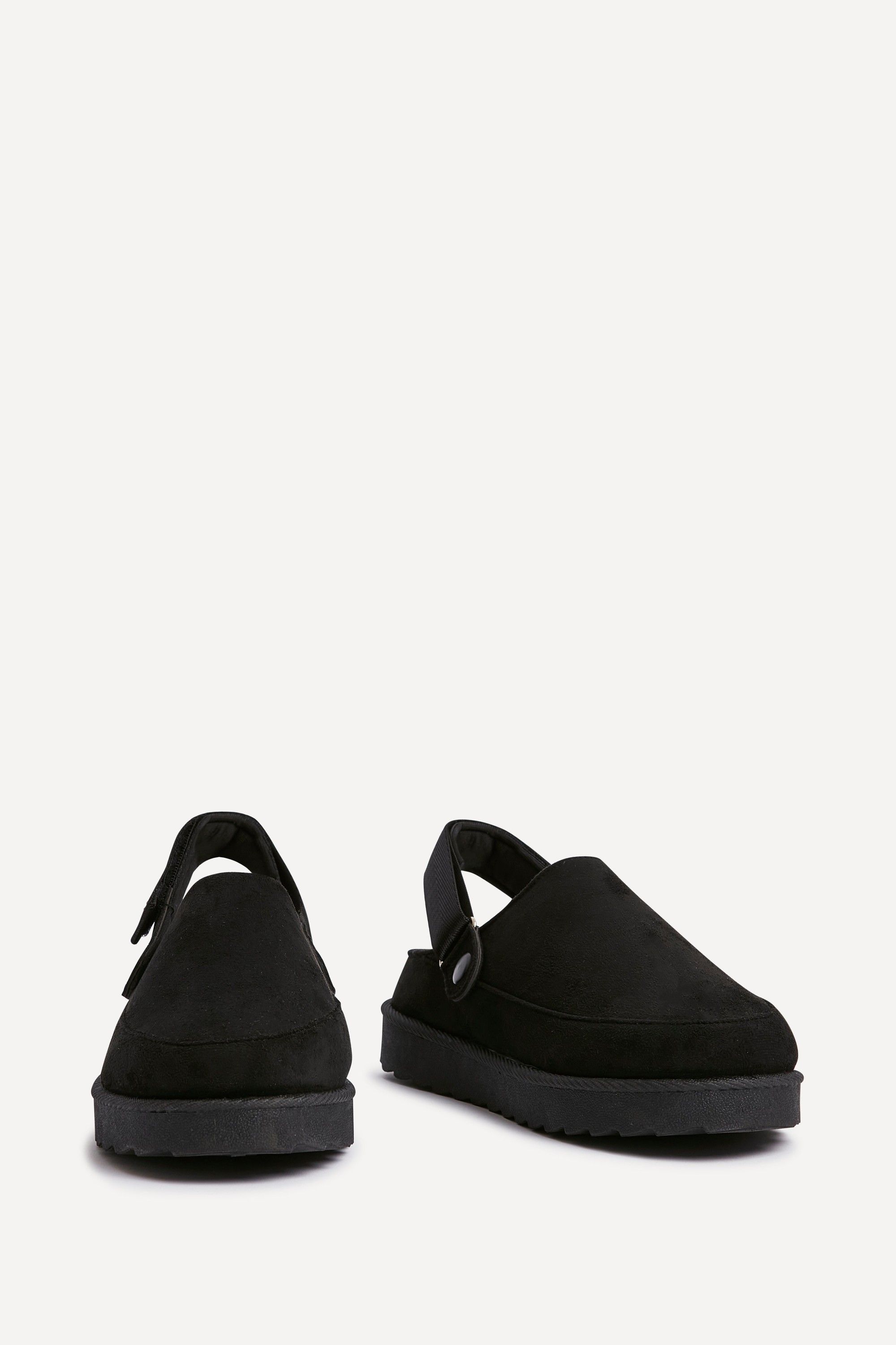 Linzi Teddy Black Slip-On Slingback Clog image 3