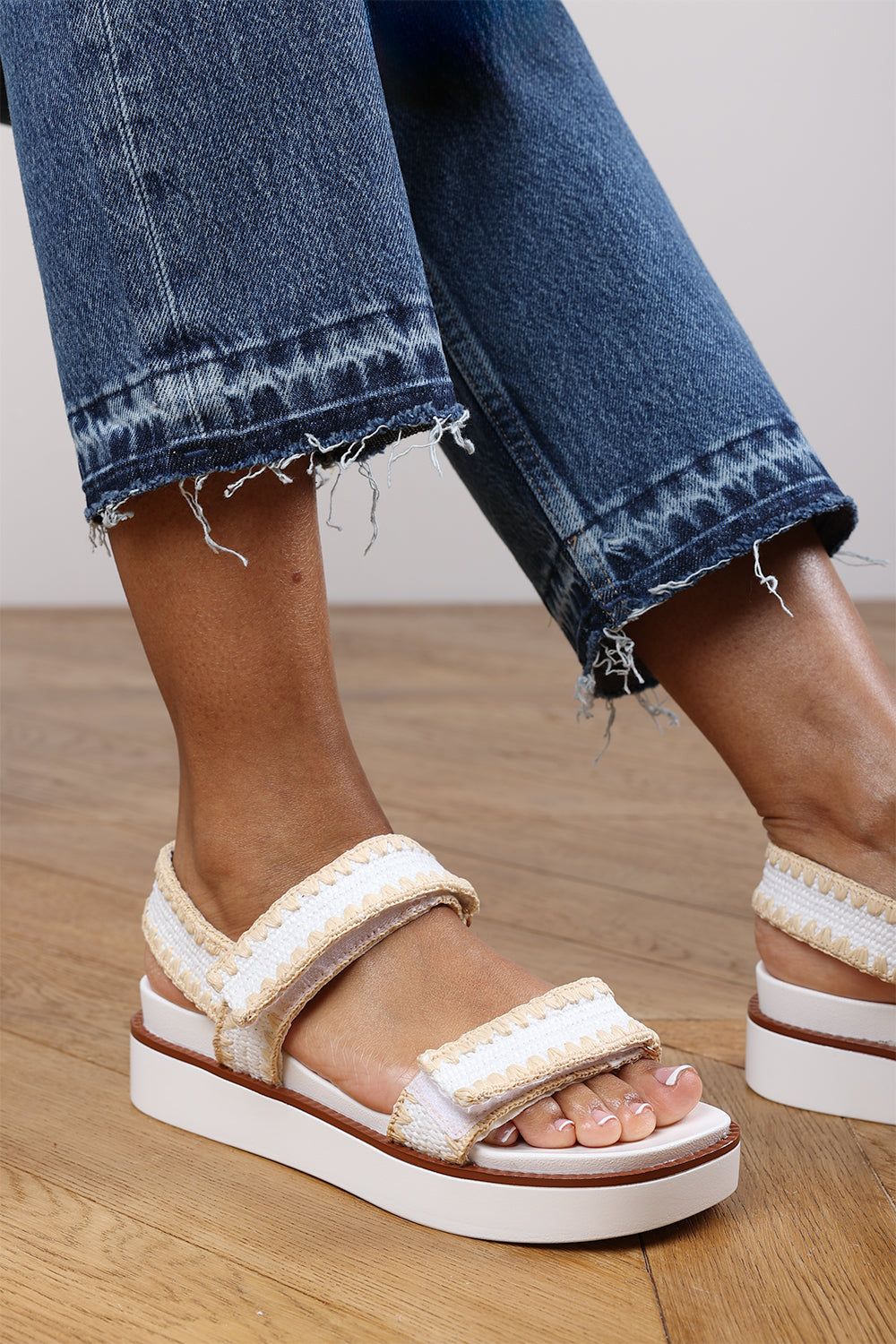 Where's That From 'Marvel' Flatform Sandal With Velcro Straps image 4