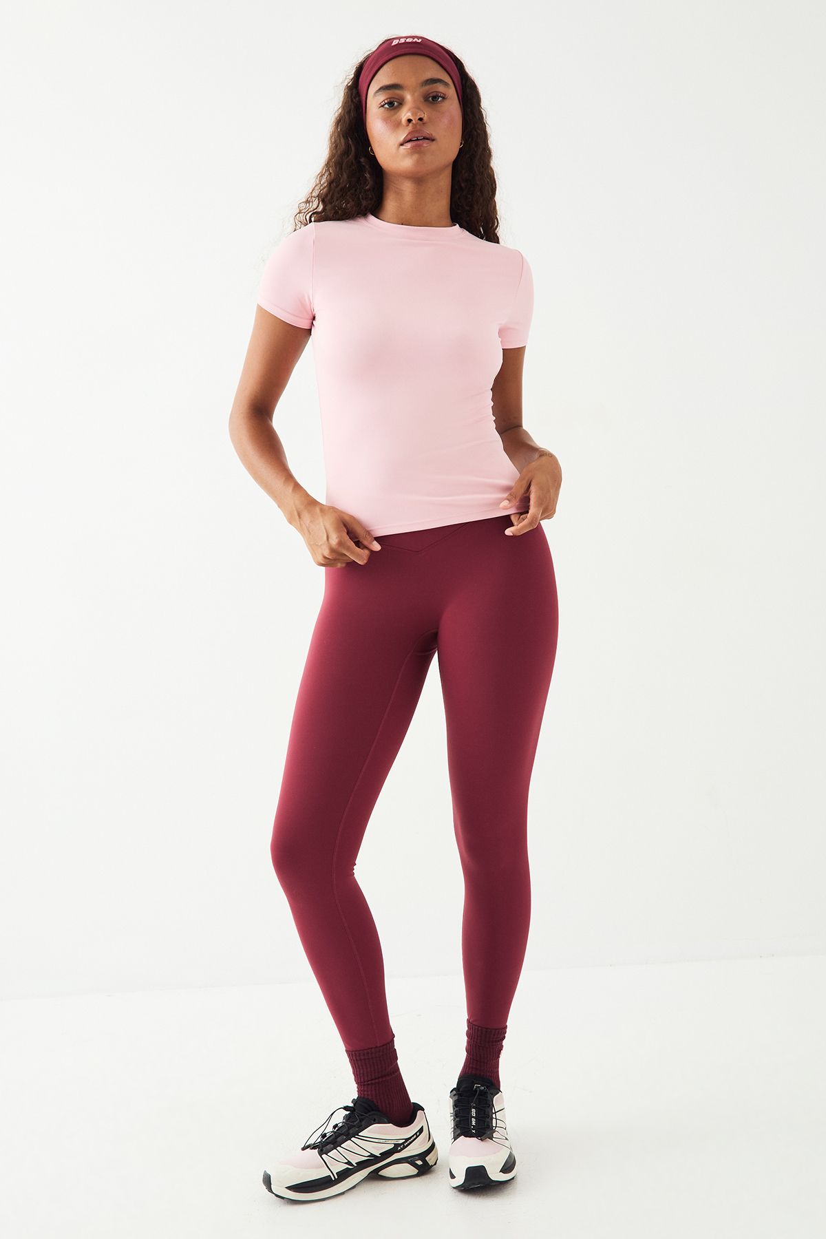 DSGN Studio DSGN Studio Sport Ultra Sculpt Short Sleeve Top Pink image 3