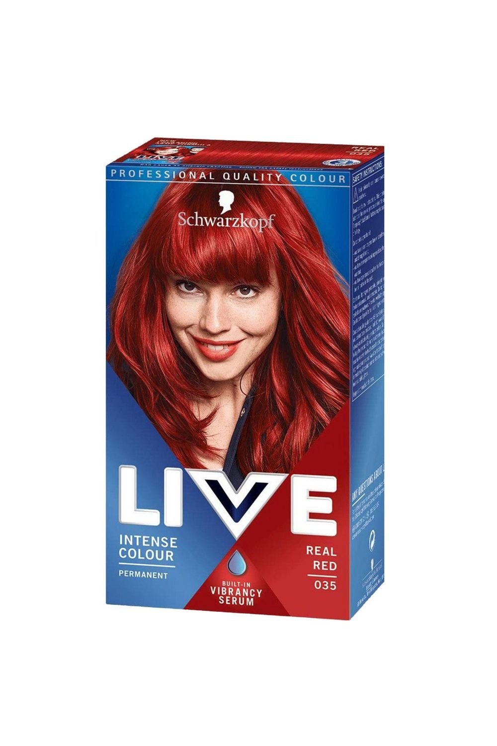 Schwarzkopf LIVE Real Red 'Hair Dye' Intense Colour 035 3 Pack image 2
