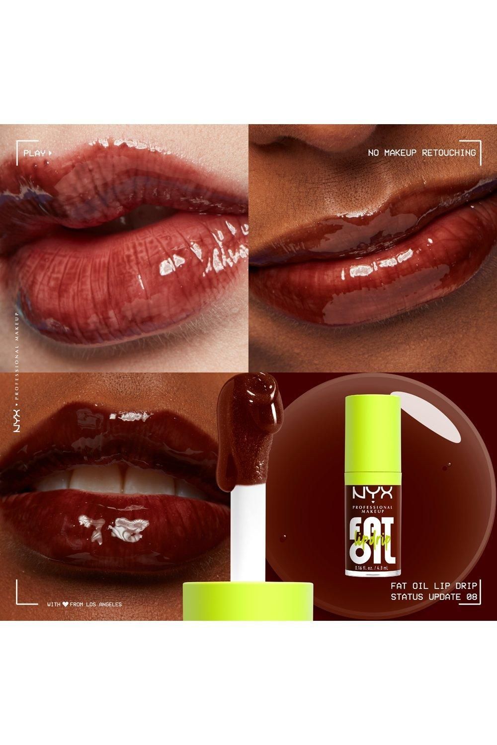NYX Professional Makeup Fat Oil Lip Drip Lip Gloss 4.8ml Status Update image 5