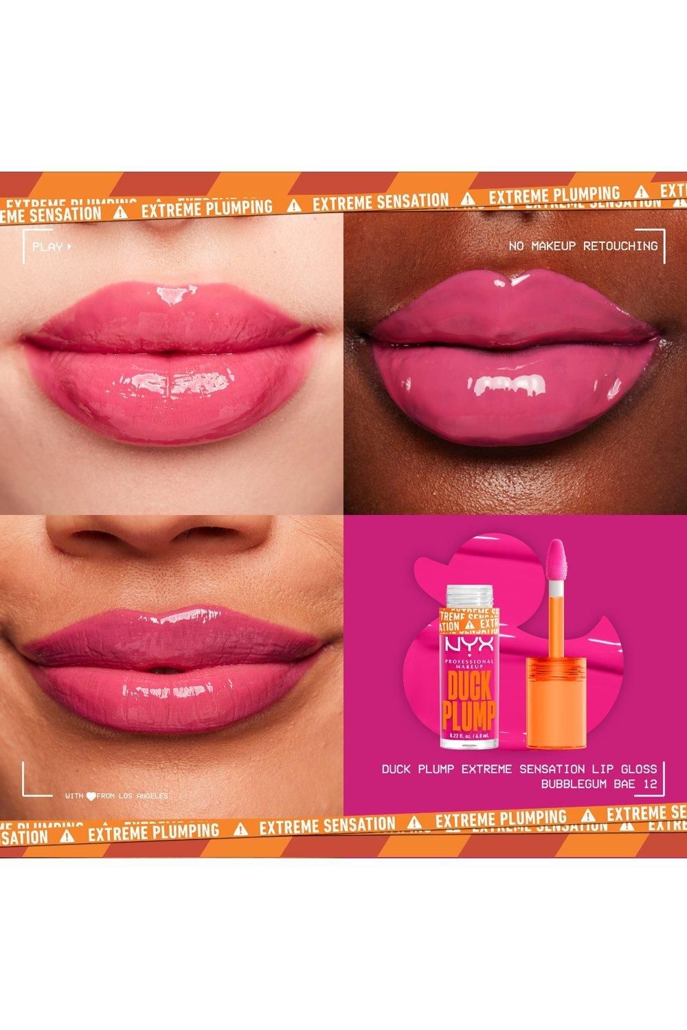 NYX Professional Makeup Duck Plump Lip Plumping Gloss Bubblegum Bae image 5
