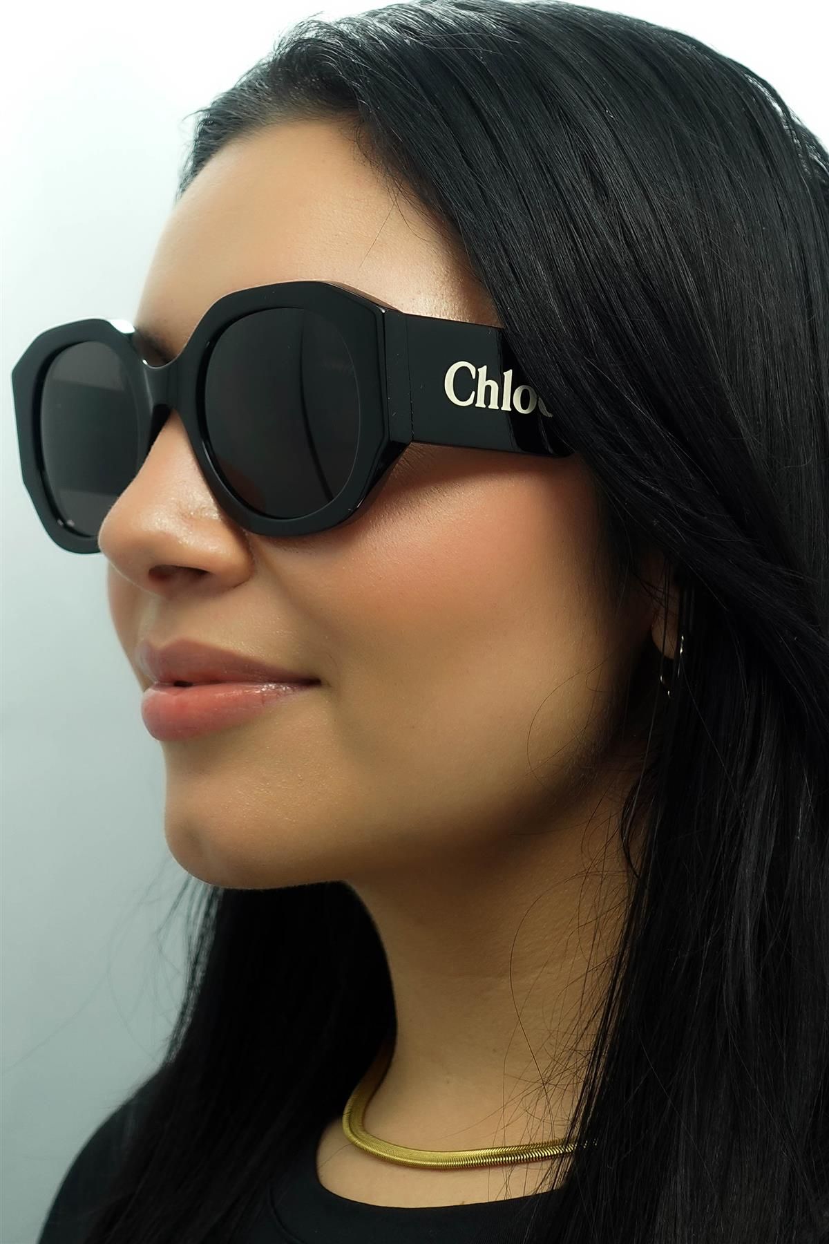 Chloe Round Black Grey CH0234S image 5