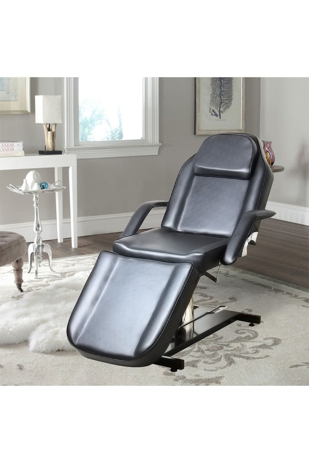 Living and Home Adjustable Leather Beauty Salon and SPA Recliner Chair image 4
