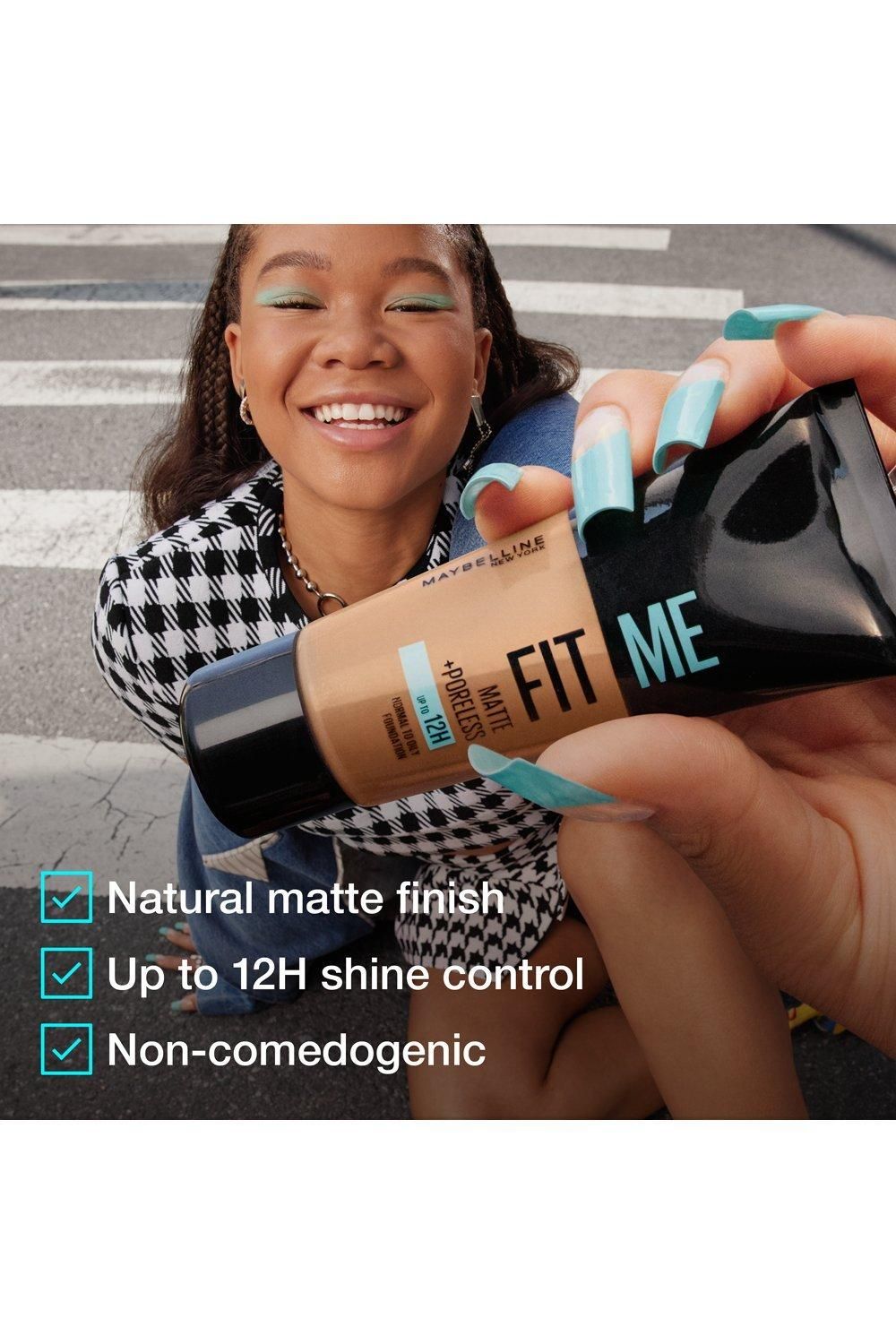 Maybelline Fit Me Matte & Poreless Full Coverage Matte Blendable Normal to Oily Skin Foundation Mocha image 3