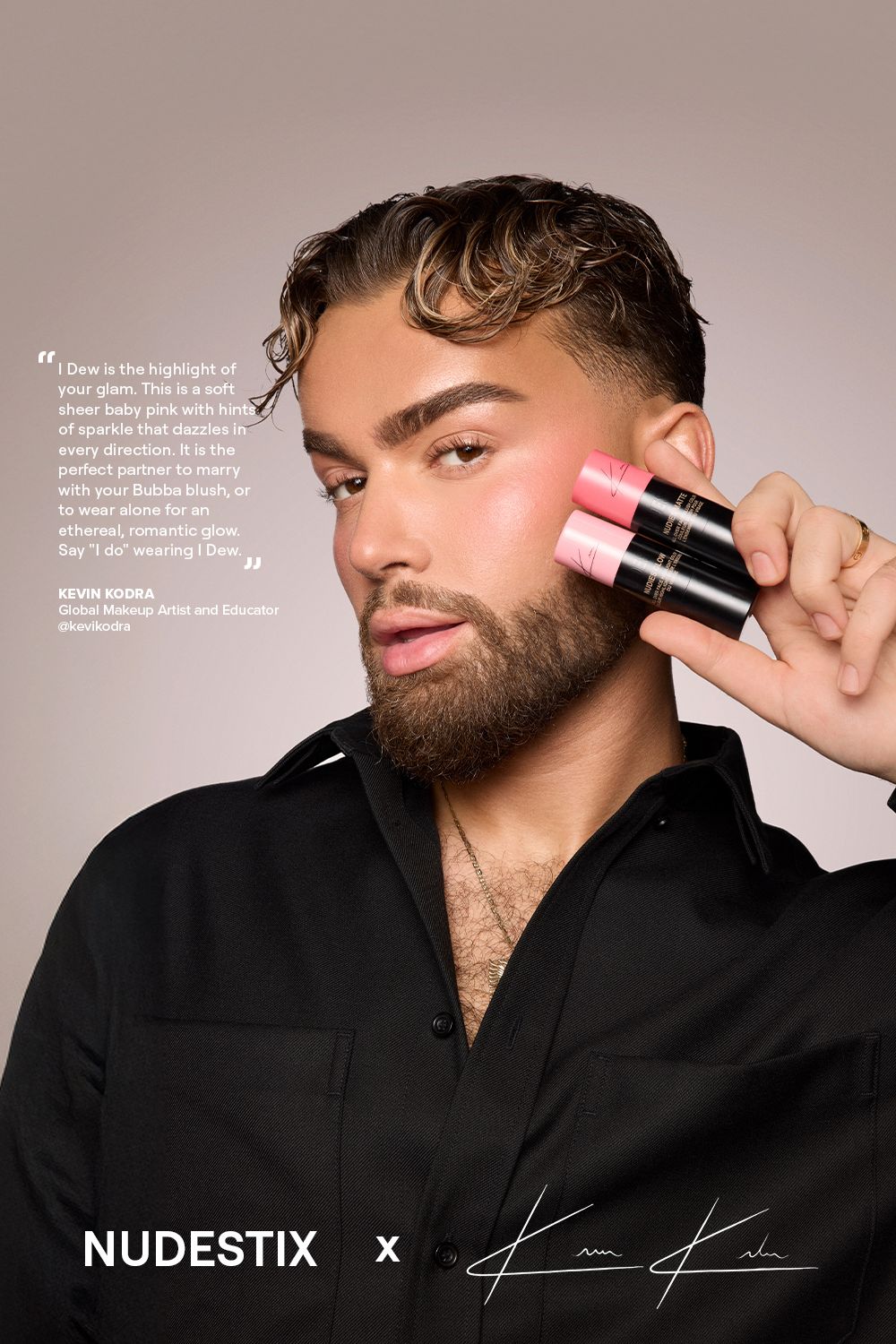 Nudestix Nudies All Over Face Matte Blush Bubba image 4