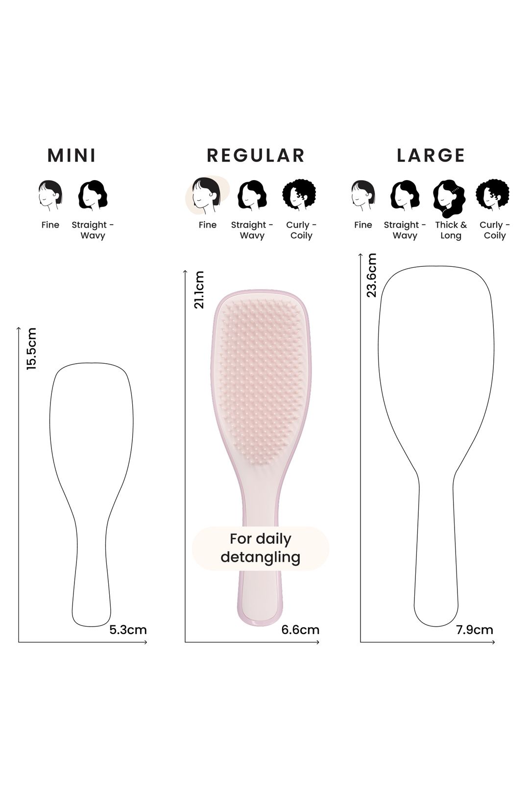 Tangle Teezer The Wet Detangler Hairbrush Fine & Fragile - Pink Dust Pink image 8