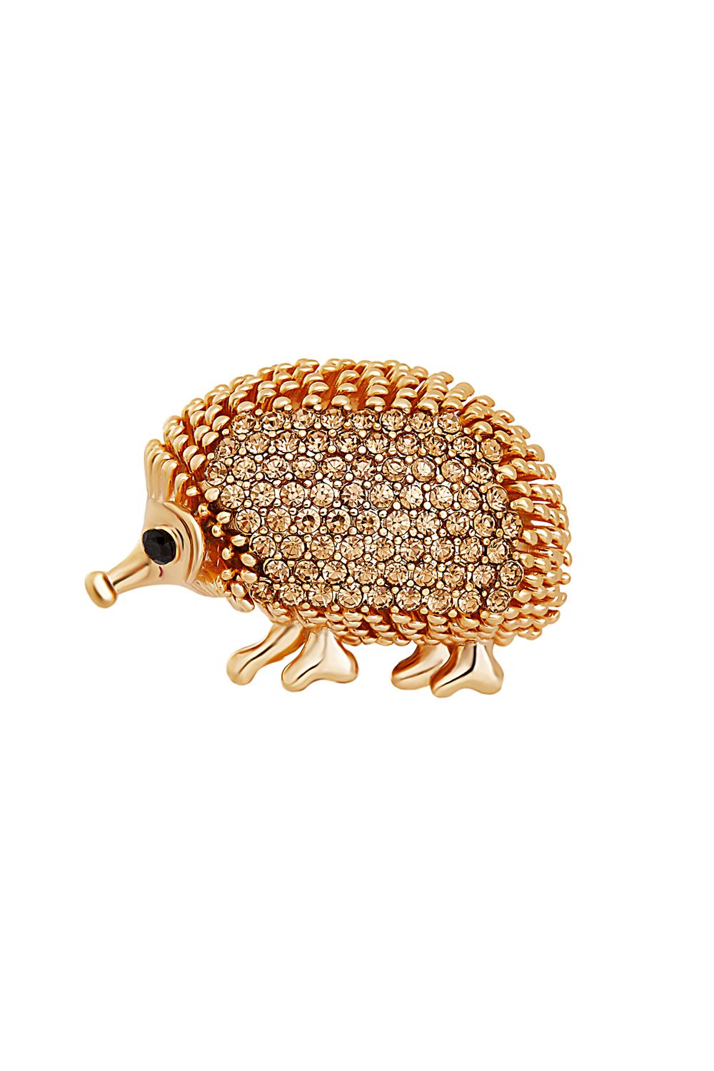 Jon Richard Novelty Cubic Zirconia Hedgehog Brooch - Gift Boxed image 2