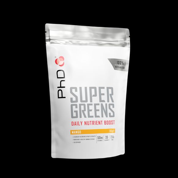 PhD Nutrition Super Greens Powder Mango 300G image 1