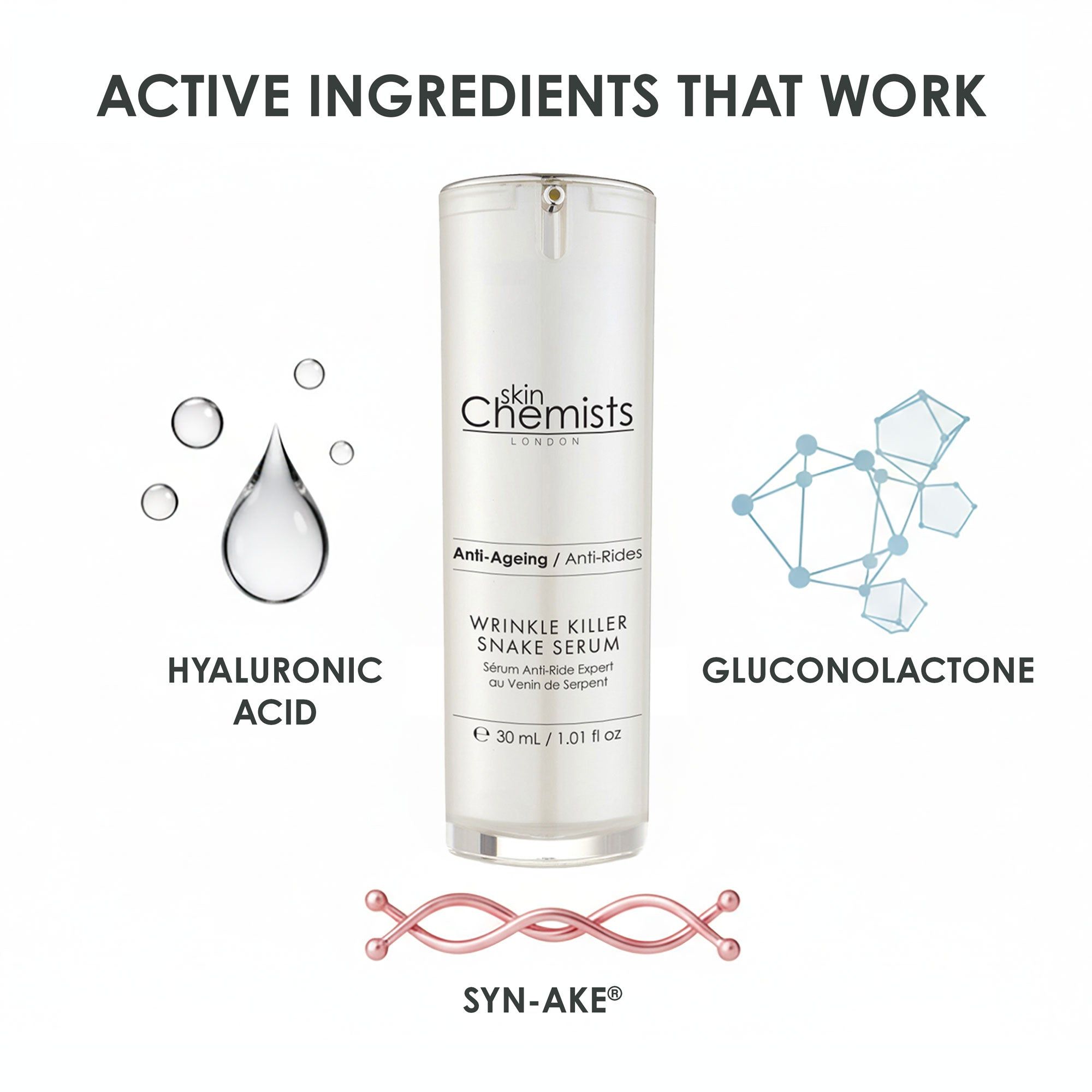 skinChemists professional Wrinkle Killer Snake Serum 30ml image 4