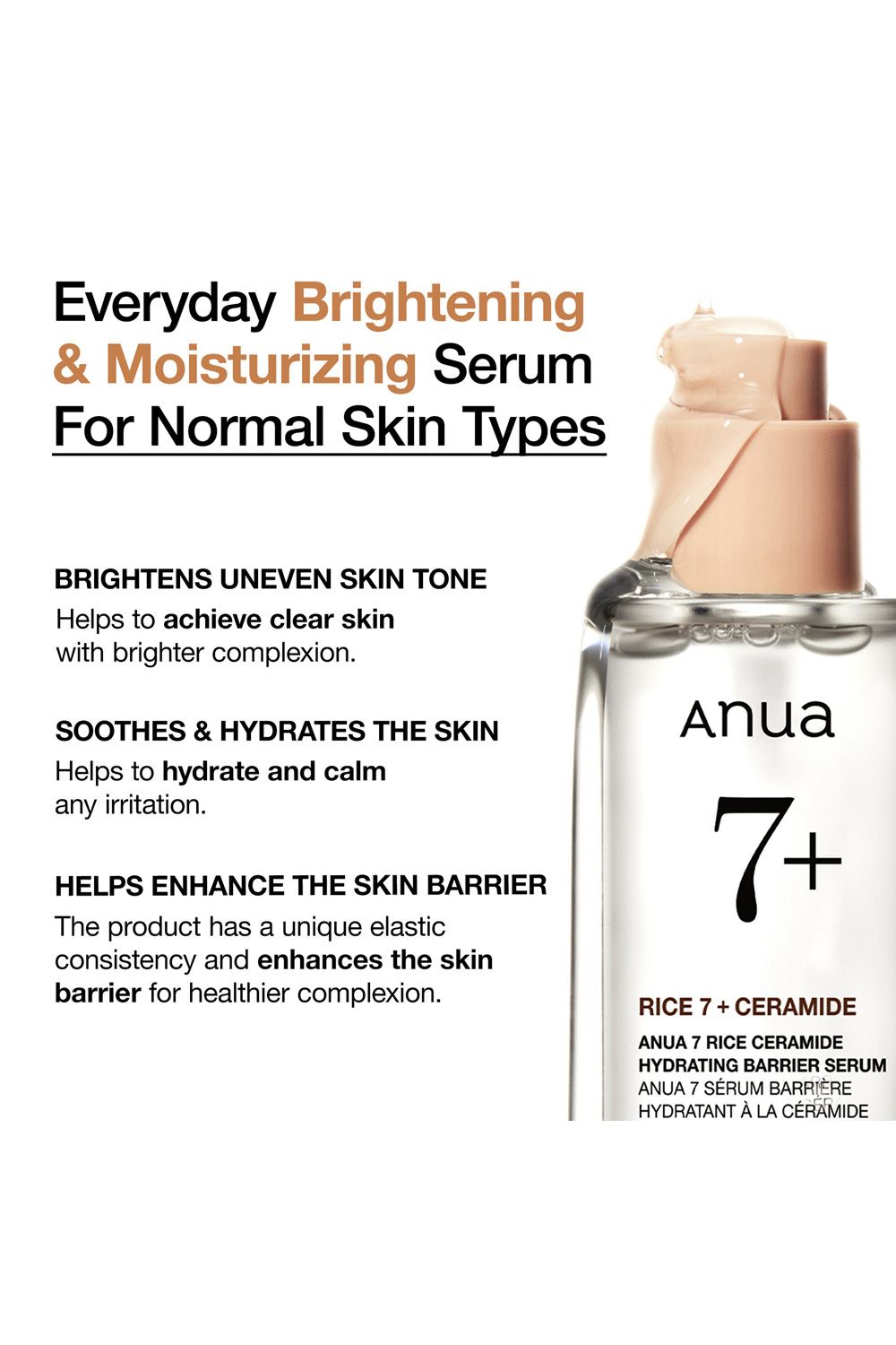 Anua 7 Rice Ceramide Hydrating Barrier Serum 50ml Multi image 3