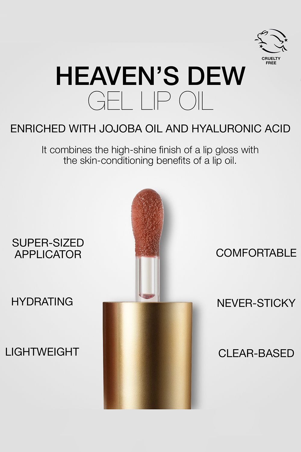 Stila Heaven's Dew Gel Lip Oil 5.35ml Bare Hug image 4