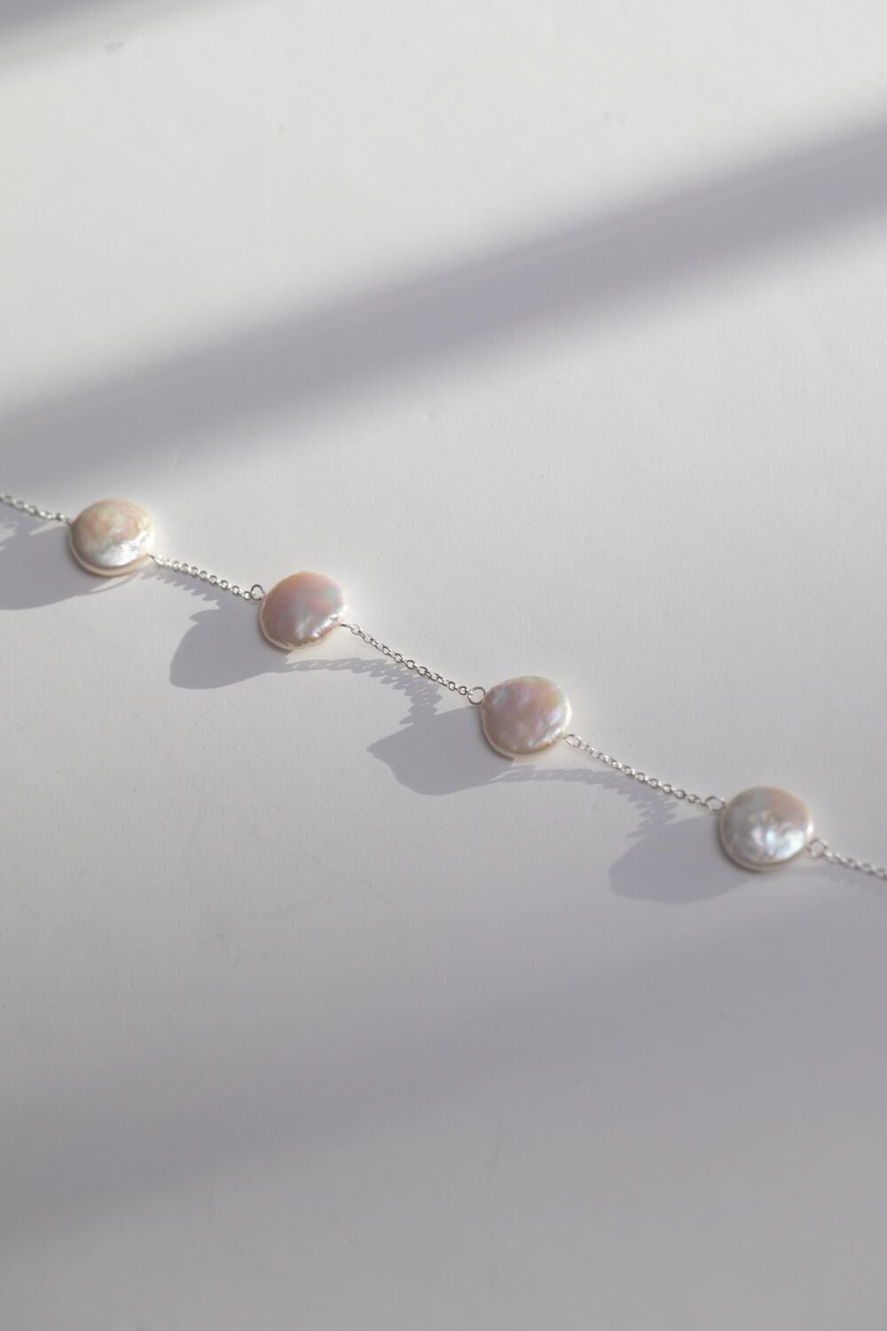 Simply Silver Sterling Silver 925 Coin Pearl Bracelet image 2