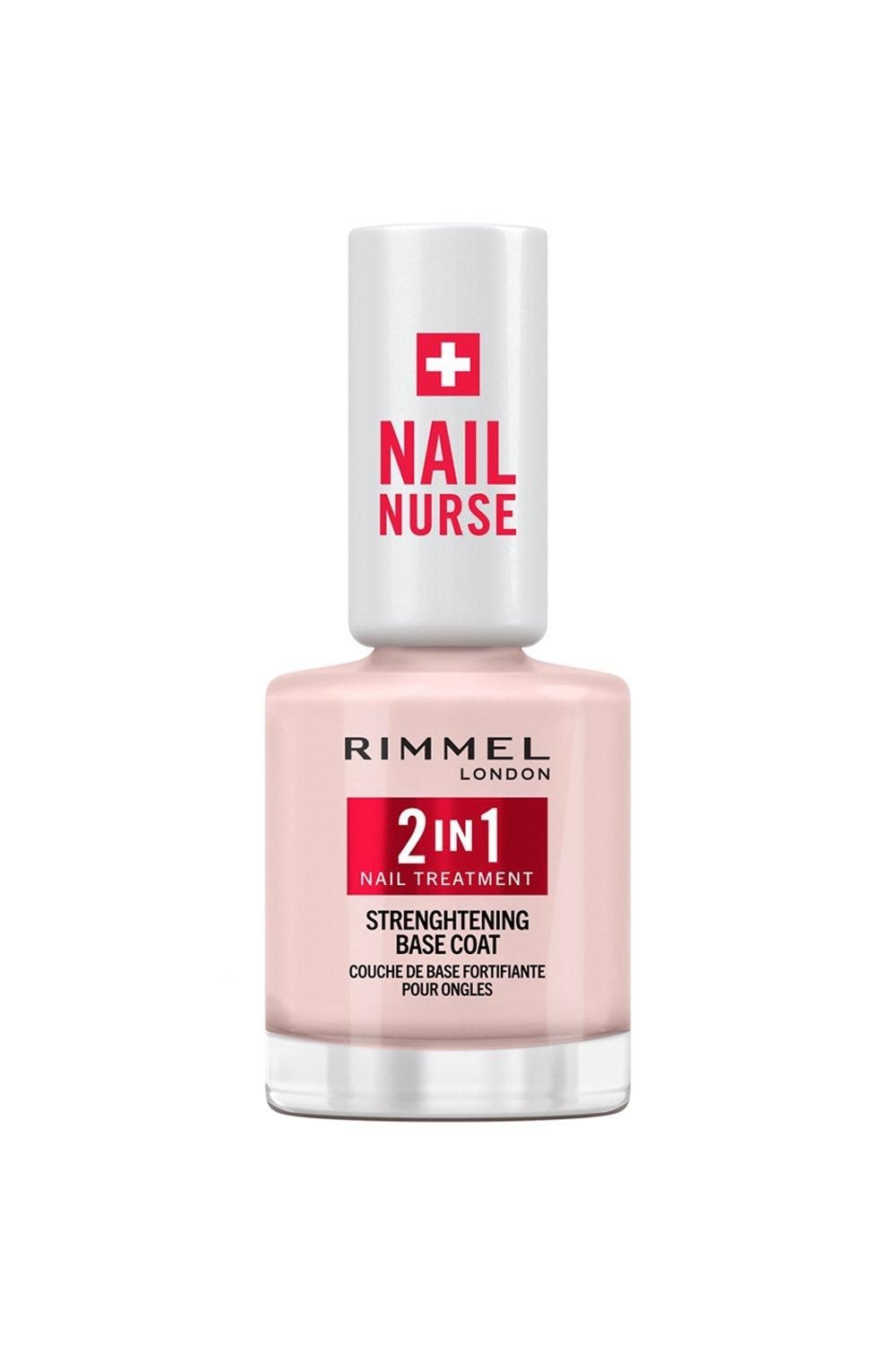 Rimmel London Nail Nurse 2 in 1 Base Coat & Strengthener Multi image 1