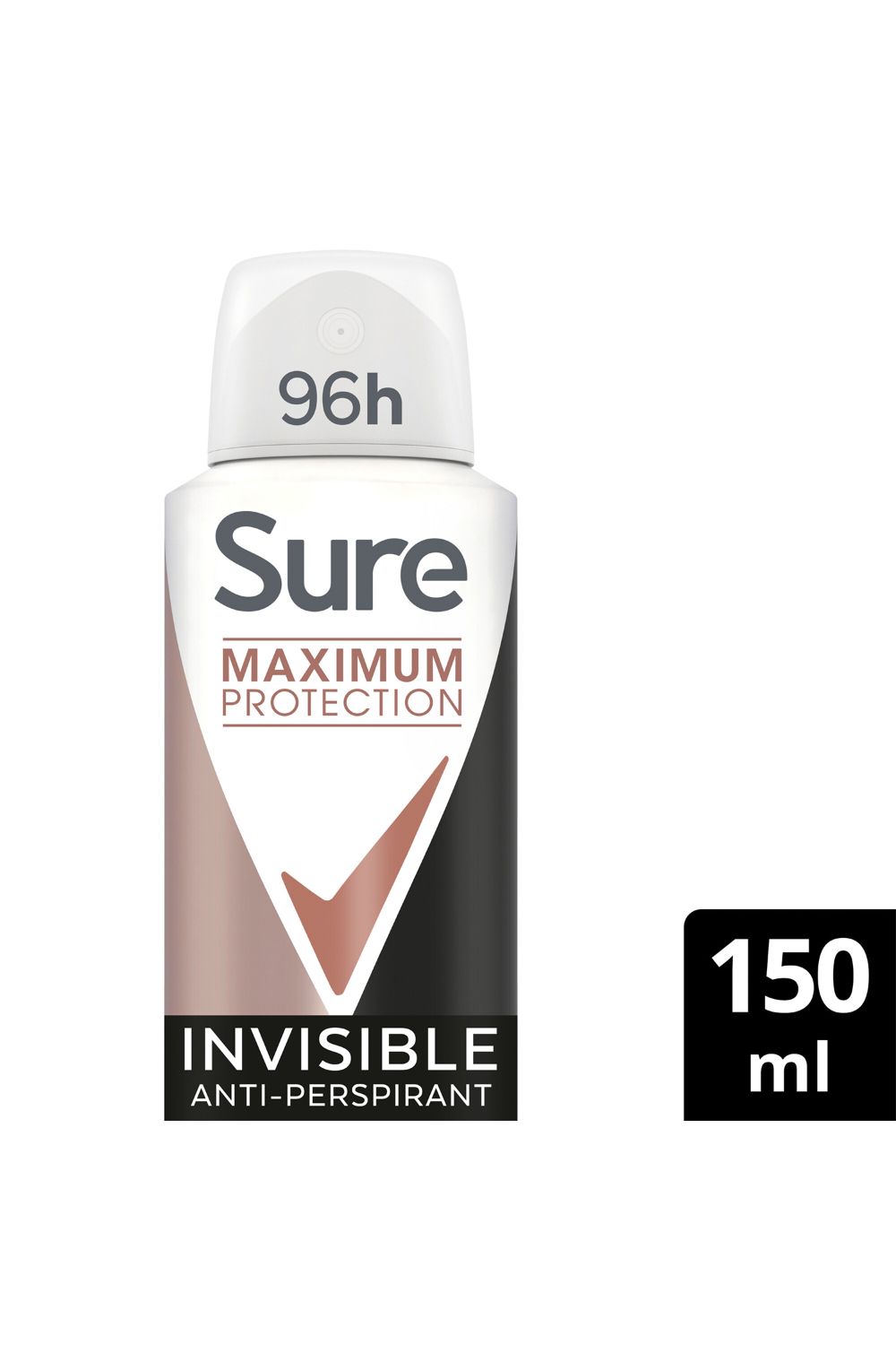 Sure Invisible 'Antiperspirant' Deo with 96H Maximum Protection 150ml, 3pk image 3
