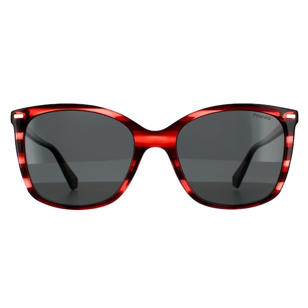 Polaroid Square Red Havana Grey Polarized 90041091