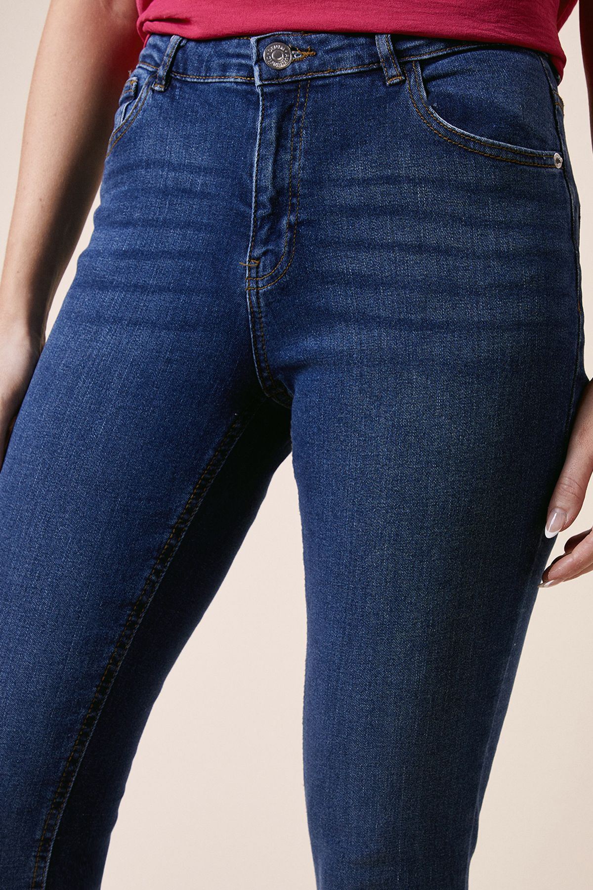 Dorothy Perkins Comfort Stretch Skinny Jeans Mid Wash image 4