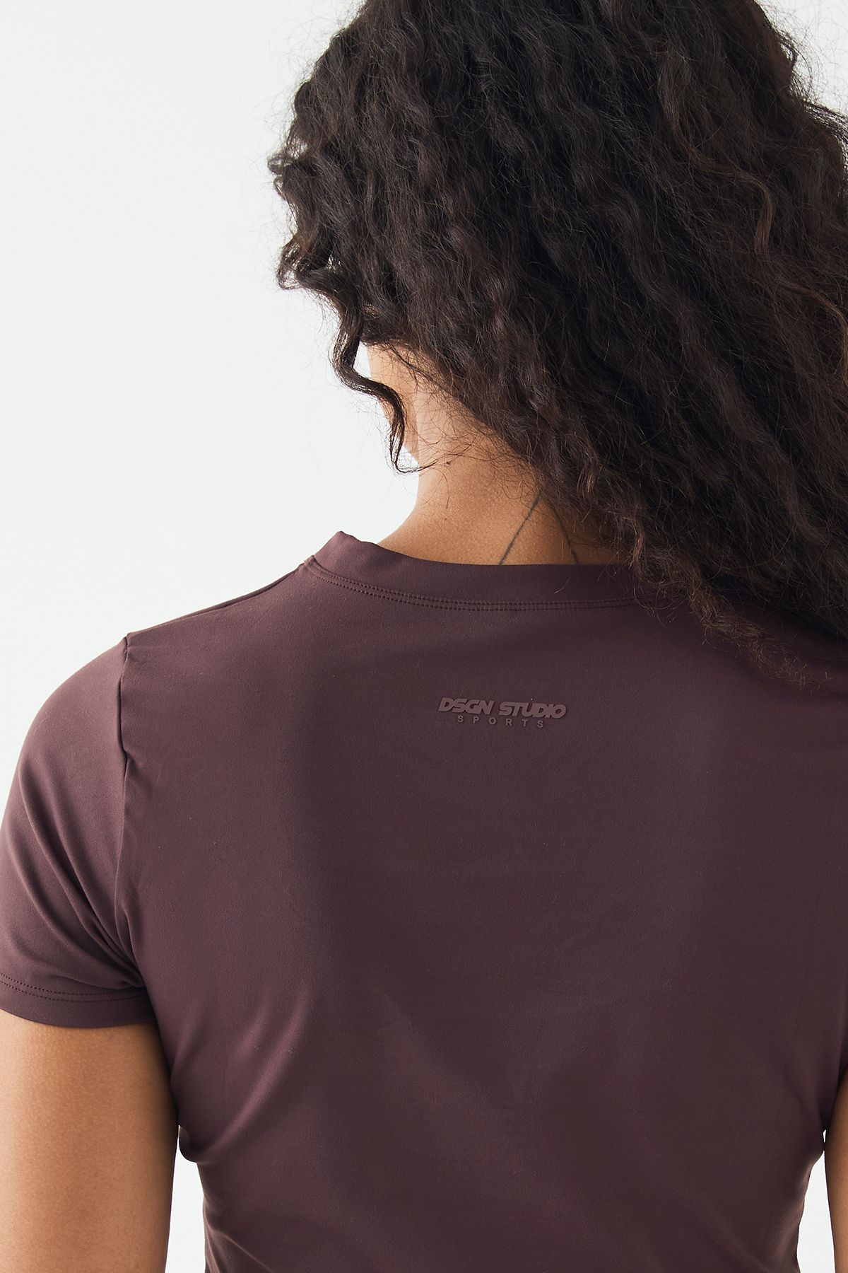 DSGN Studio DSGN Studio Sports Ultra Sculpt Short Sleeve Top Chocolate image 4