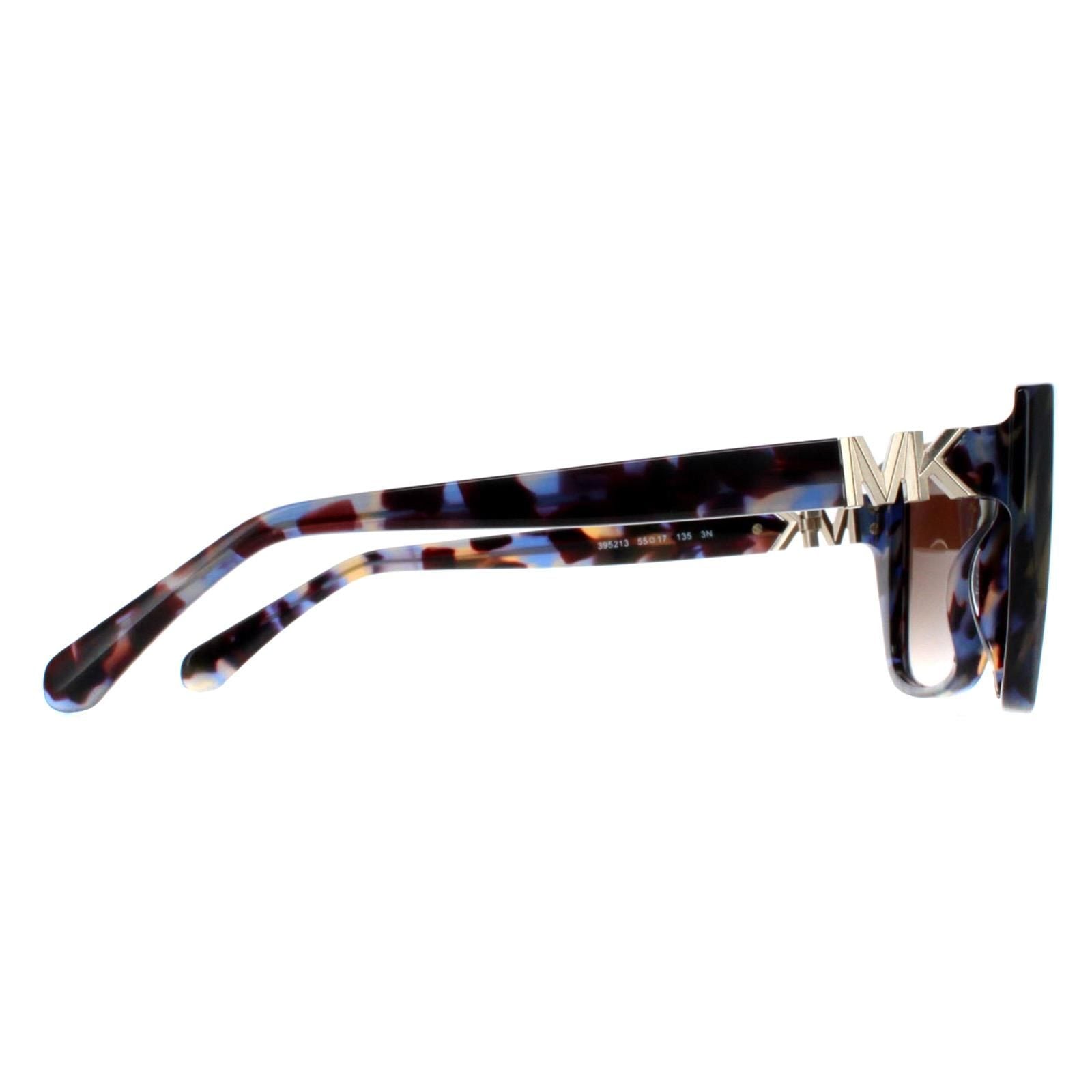 Michael Kors Rectangle Bright Blue Tortoise Brown Gradient MK2199 Acadia image 4