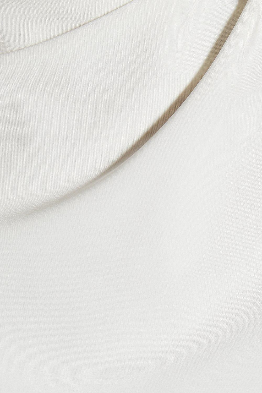 MissPap Slinky High Neck Racer Top Off White image 5