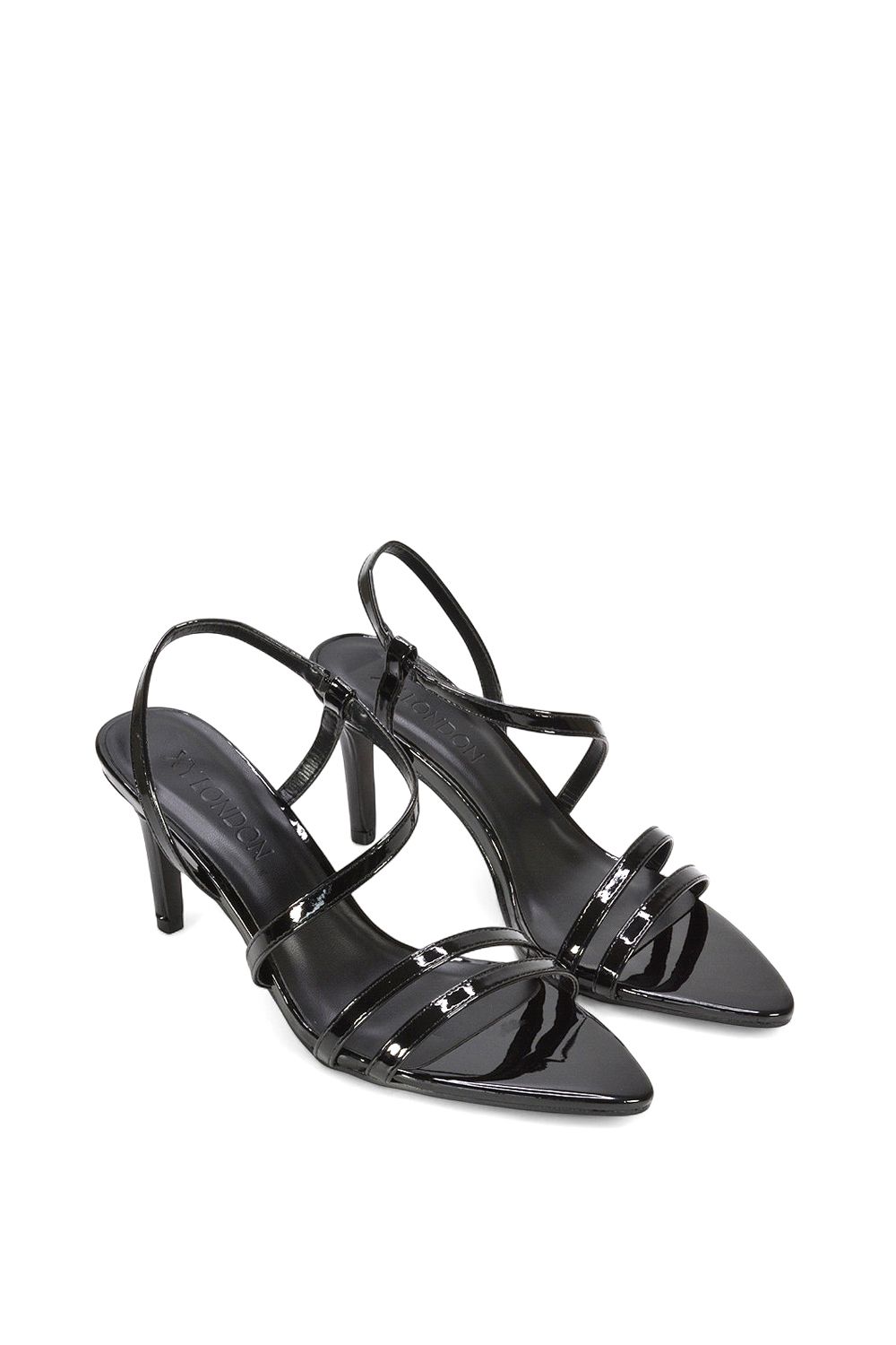 XY London 'Theodora' Strappy Pointed Toe Stiletto Heel Sandal Shoes image 5