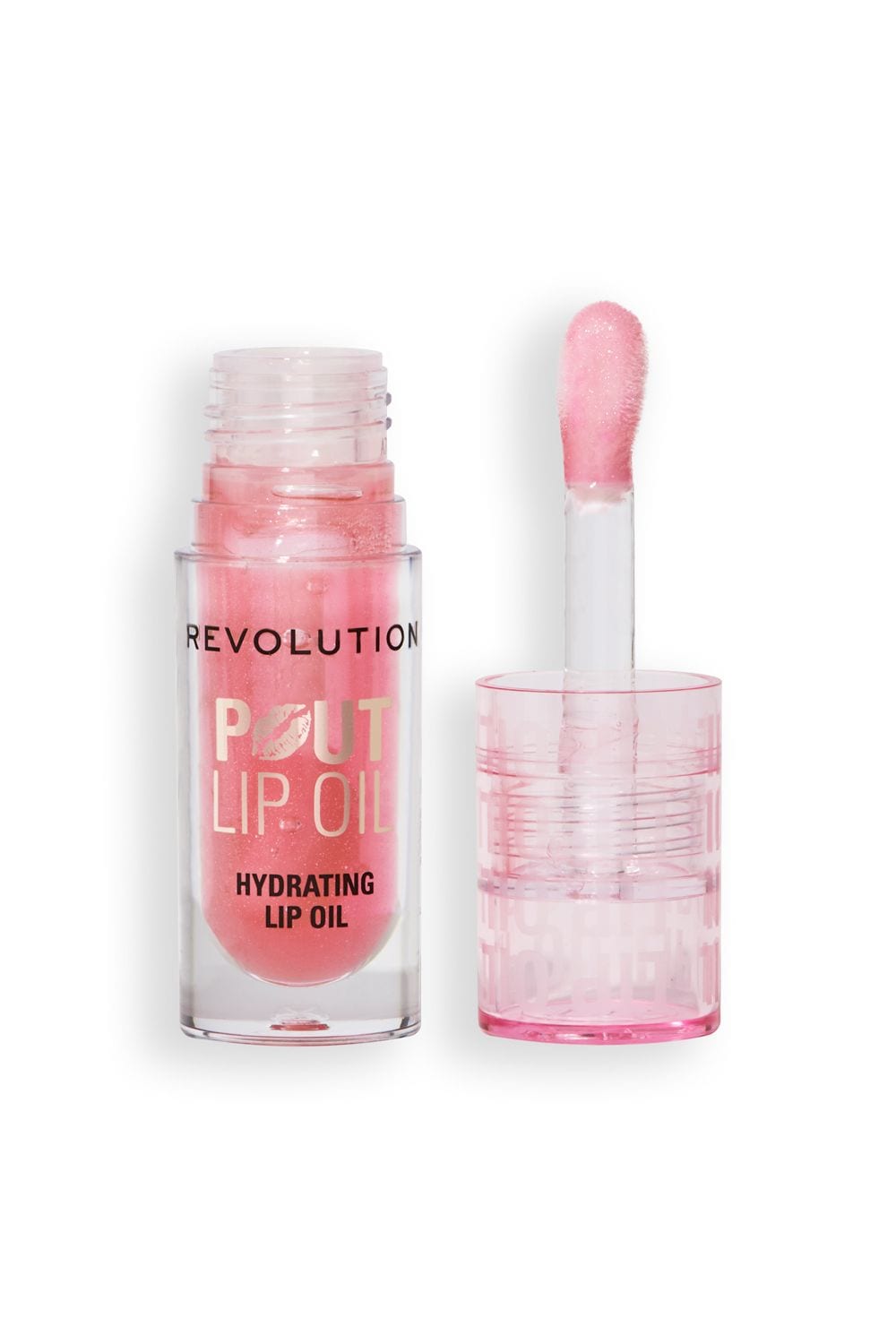 Revolution Pout Lip Oil Glam Pink Shimmer image 1