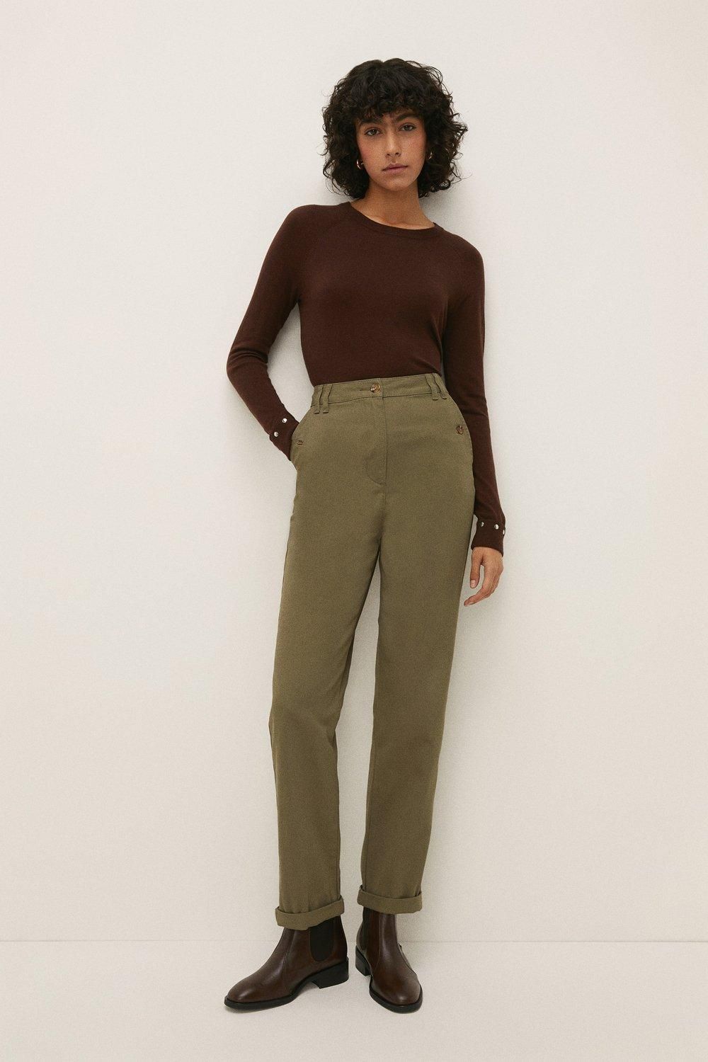 Oasis Classic Chino Trouser Khaki