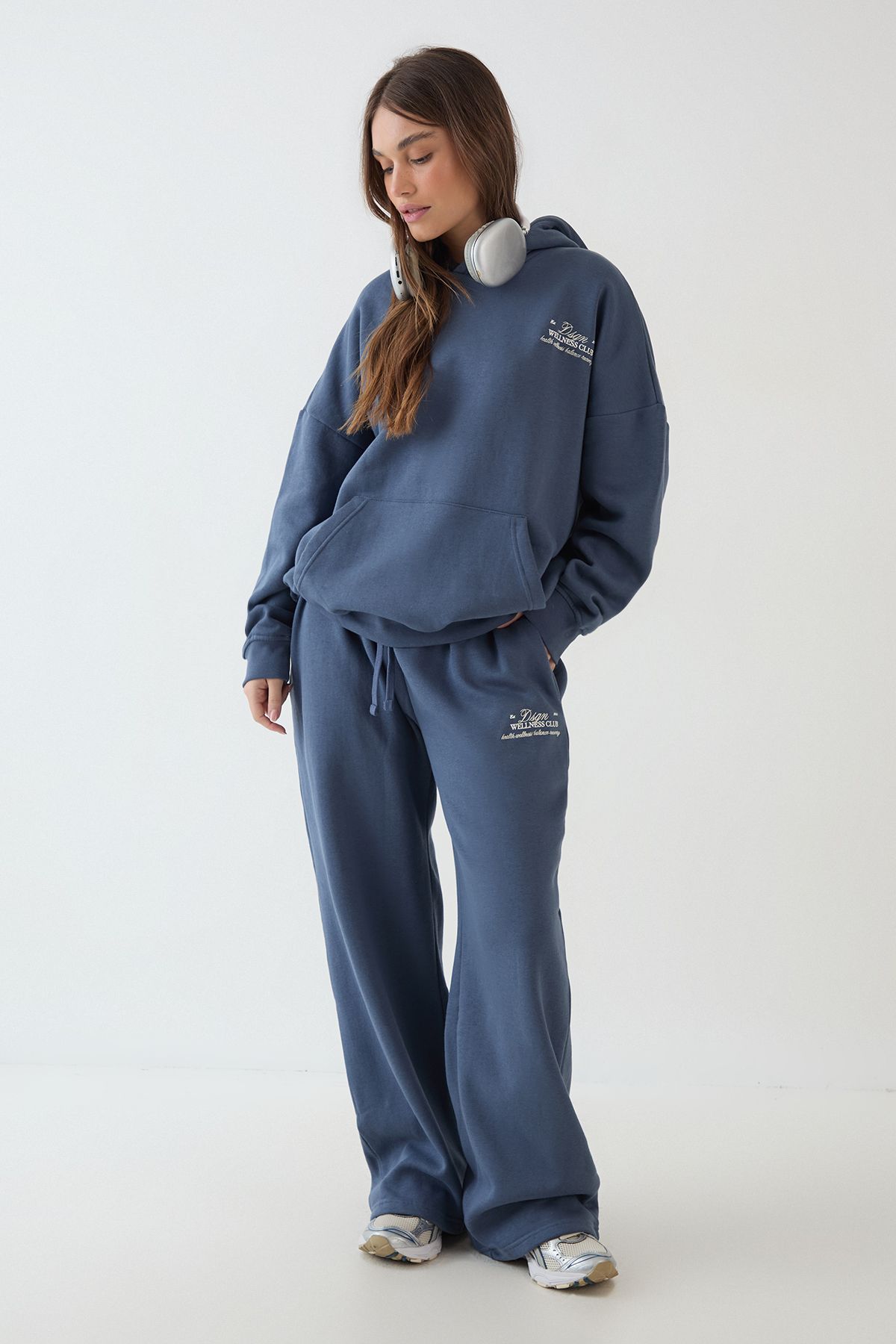 DSGN Studio DSGN Studio Wellness Club Oversized Hooded Tracksuit Navy