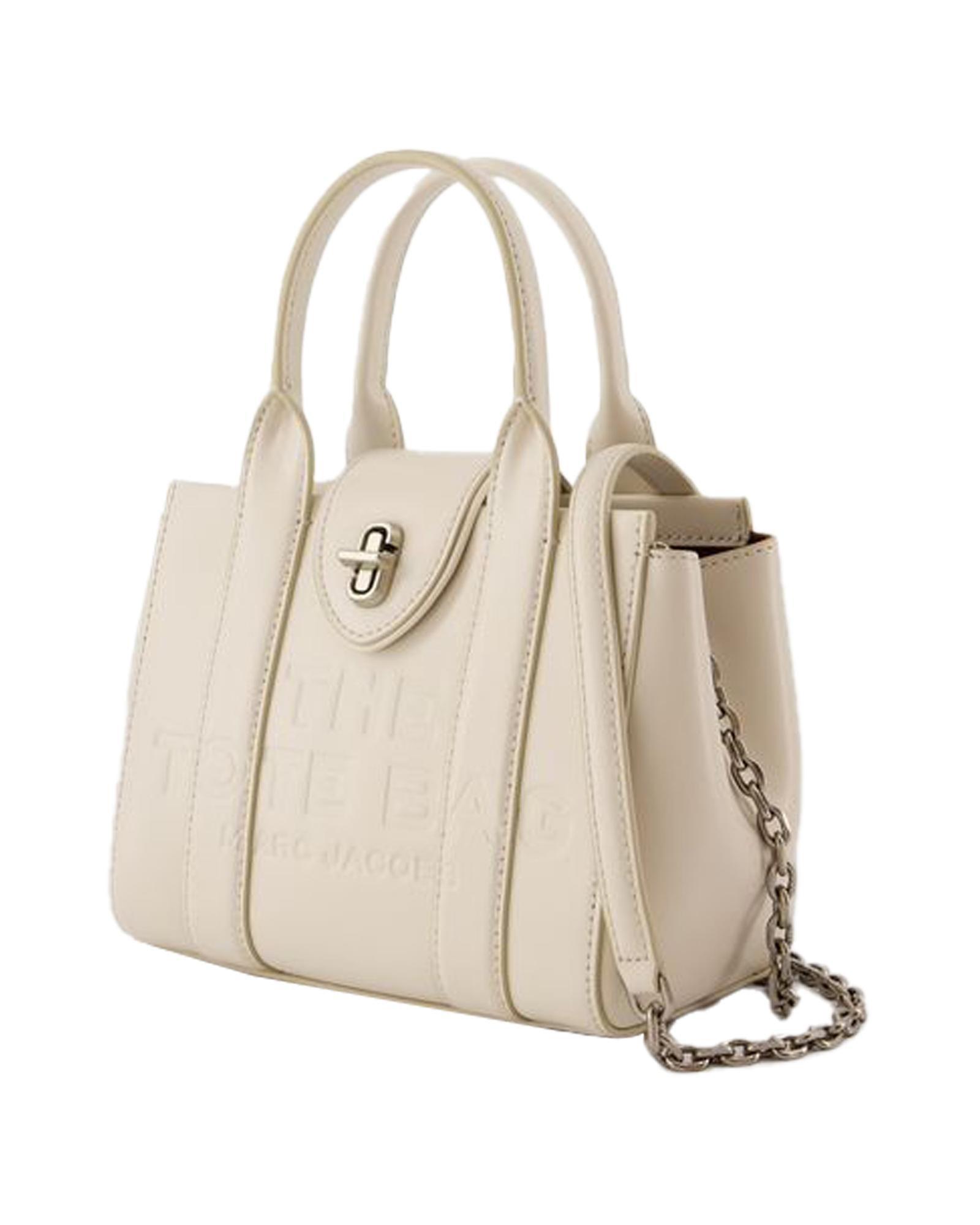 Marc Jacobs The Tote Bag Embossed Leather Wo - White | White image 2