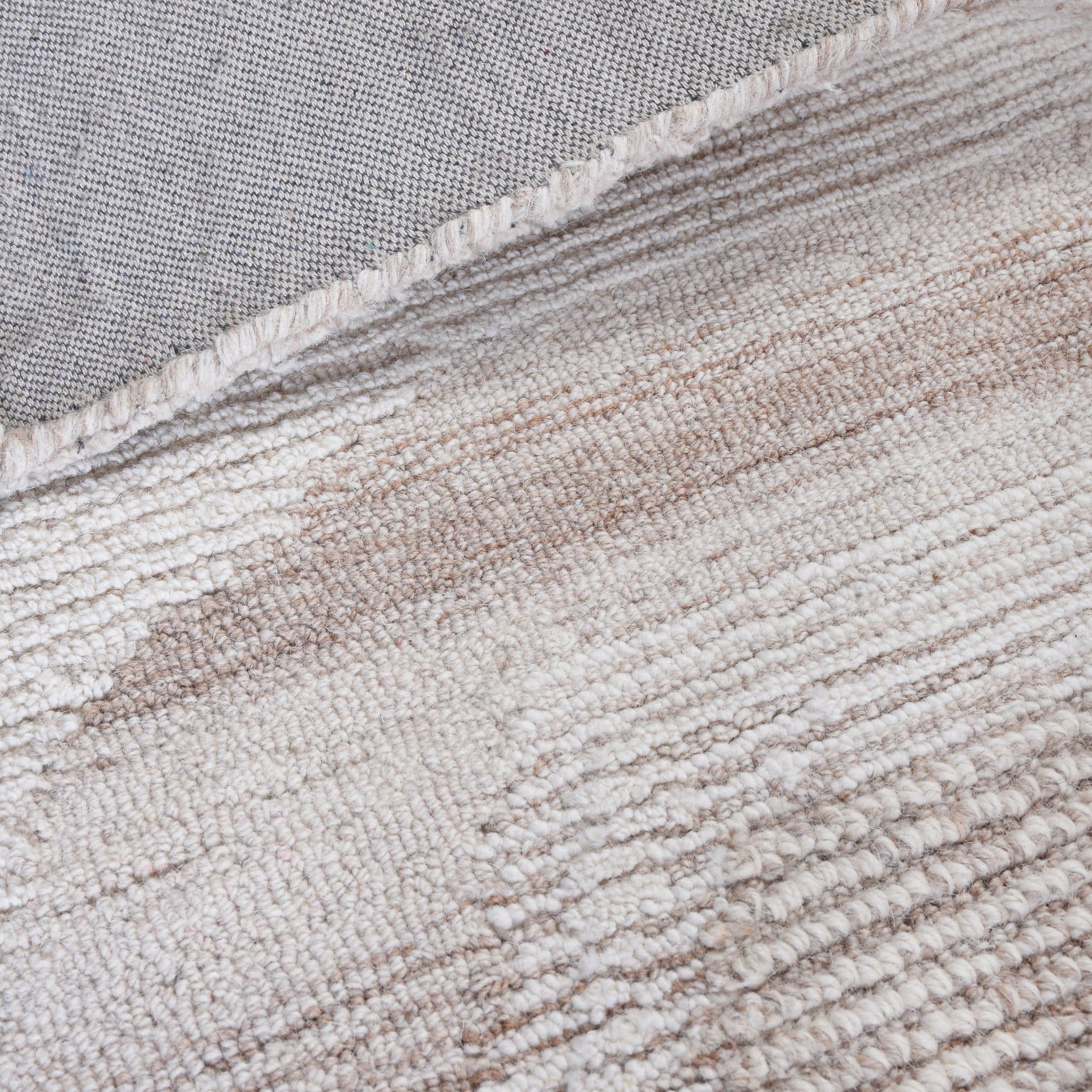 Industville Mere Hand Tufted Wool Rug  -  Ivory & Beige image 7