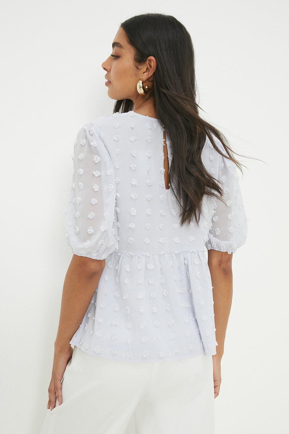 Dorothy Perkins Dobby Chiffon Blouse Lilac image 3