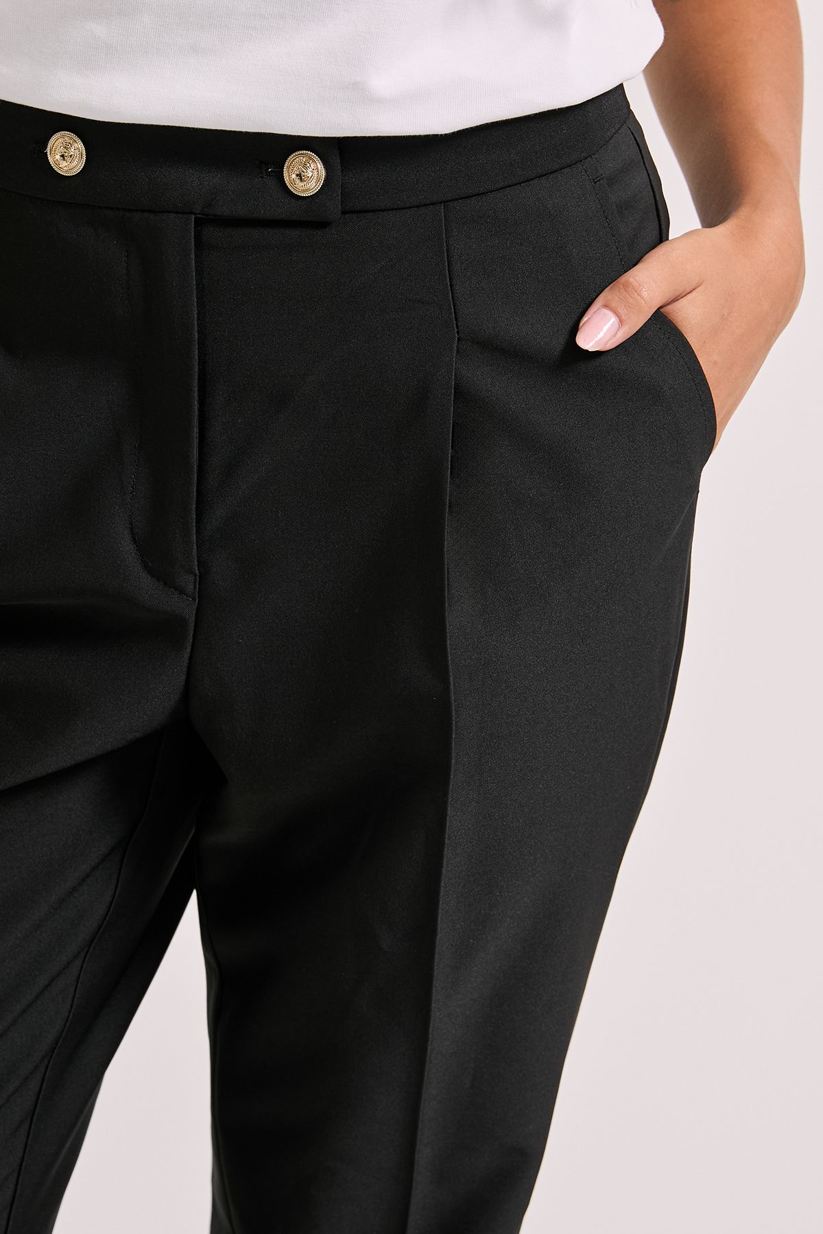 Dorothy Perkins Military Ankle Grazer Trouser Black image 2