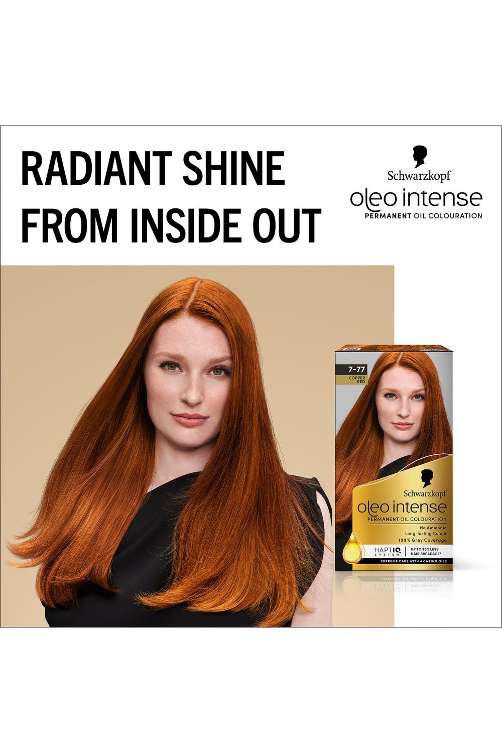 Schwarzkopf Oleo Intense 'Permanent Oil Colour Hair Dye' - 7-77 Red Ginger image 2