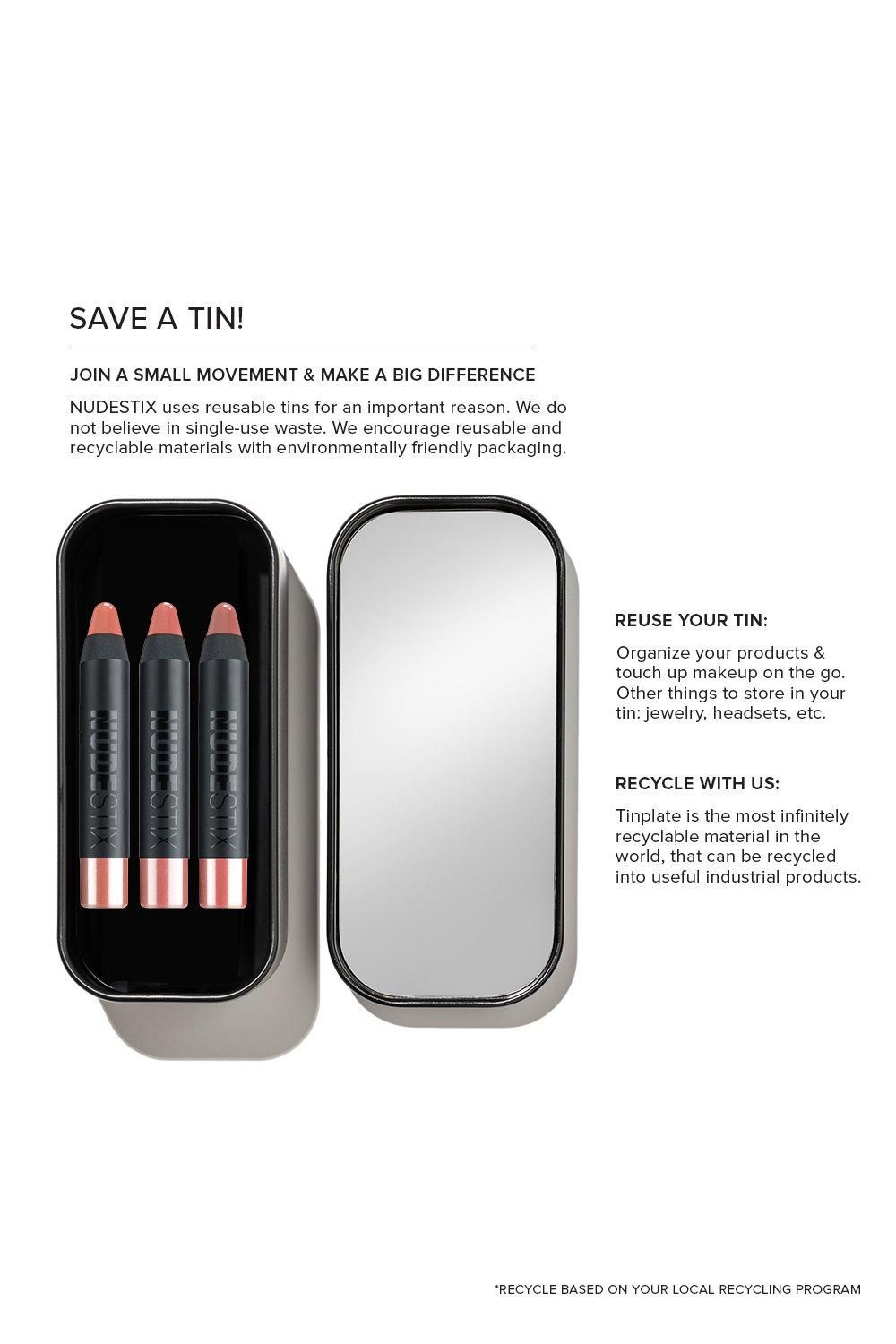 Nudestix NUDE NATURAL LIPS - FOUNDERS 3 PC MINI LIP KIT Multi image 7