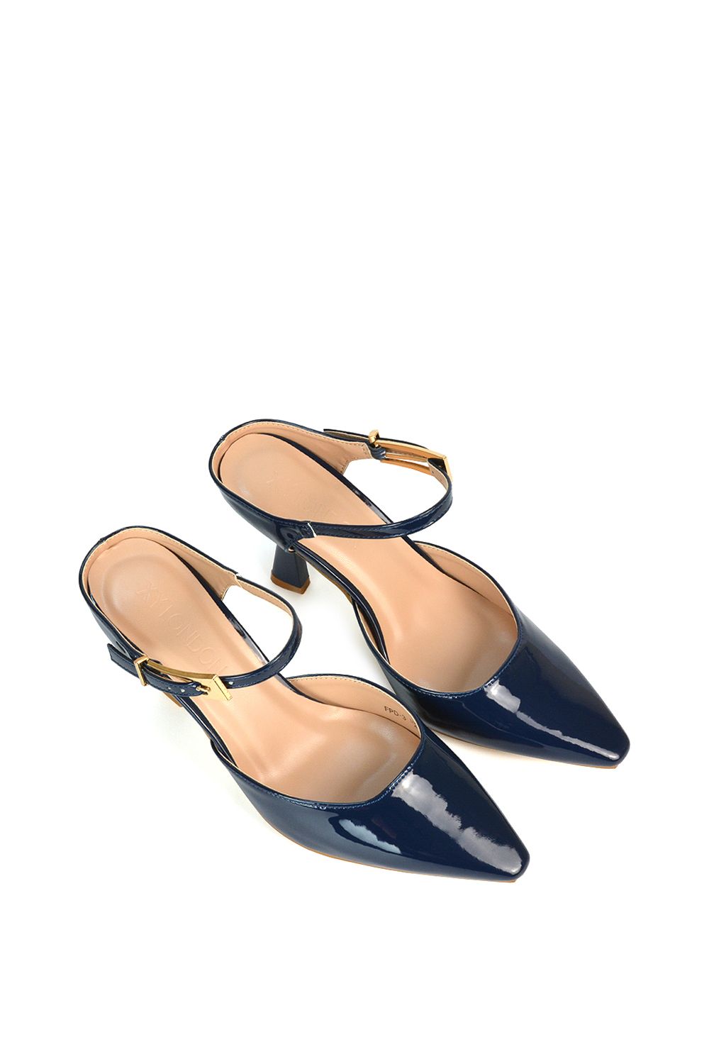 XY London 'Daisy-May' Stiletto High Heel Slip On Pointed Toe Court Shoes image 4