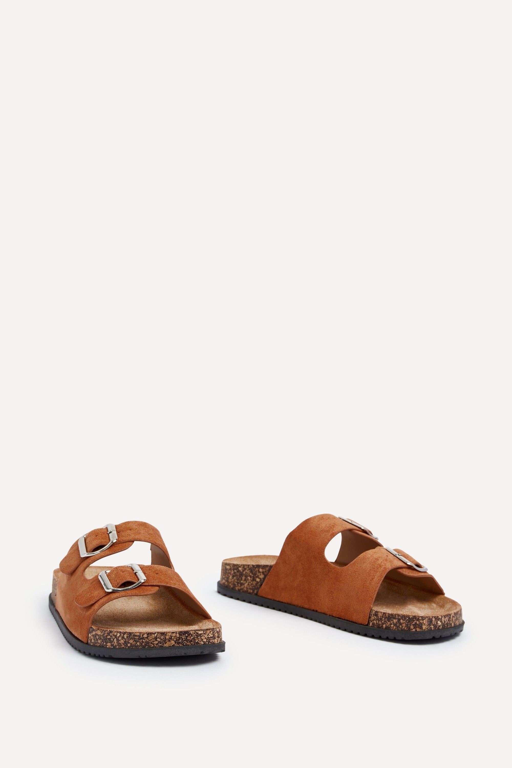 Linzi Echo Tan Double Buckle Sandals image 3