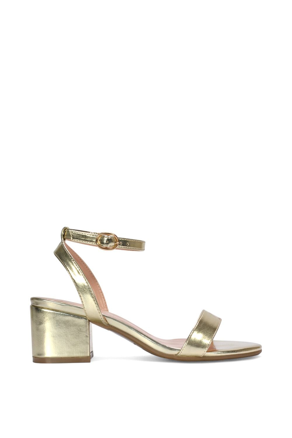 XY London 'Gemma' Low Block Heel Open Toe Strappy Sandal Shoes image 1