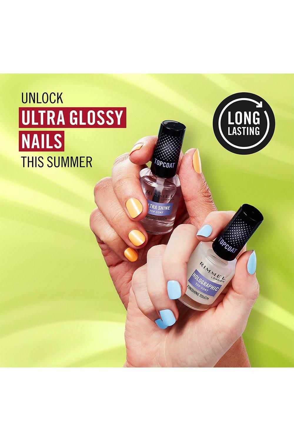 Rimmel London Ultra Shine Nail Polish Top Coat Clear image 4