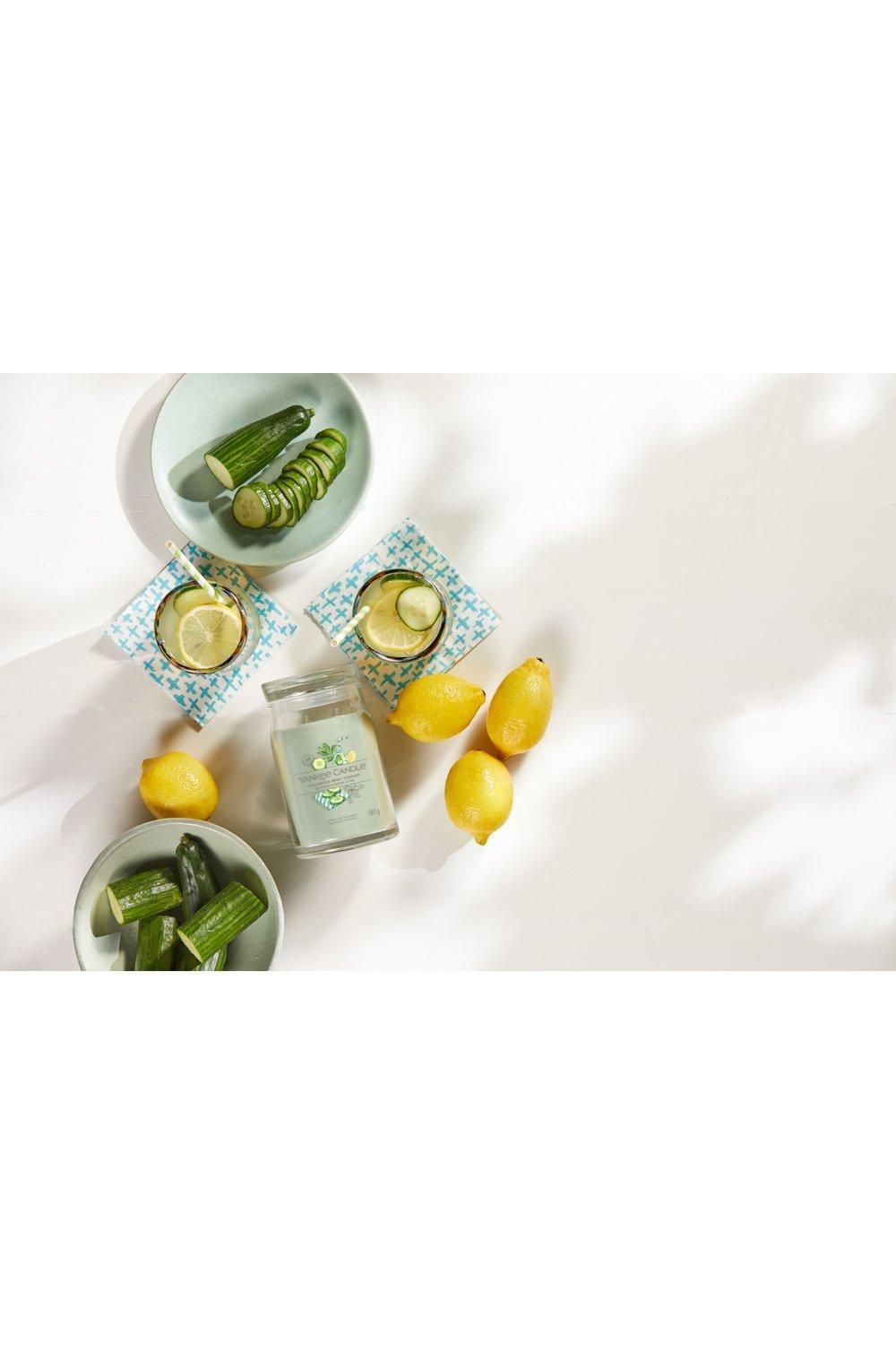 Yankee Candle Signature Large Jar Cucumber Mint Cooler Green image 6