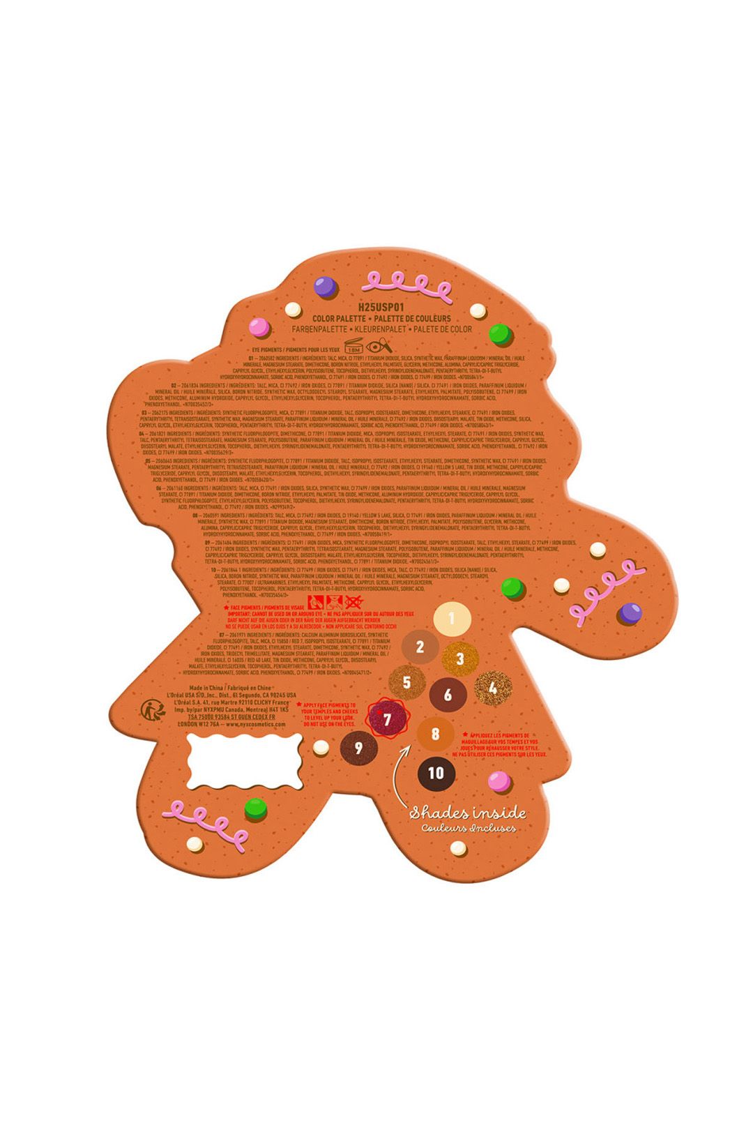 NYX Professional Makeup Holiday Gingerbaddie Eyeshadow Palette Multi image 4