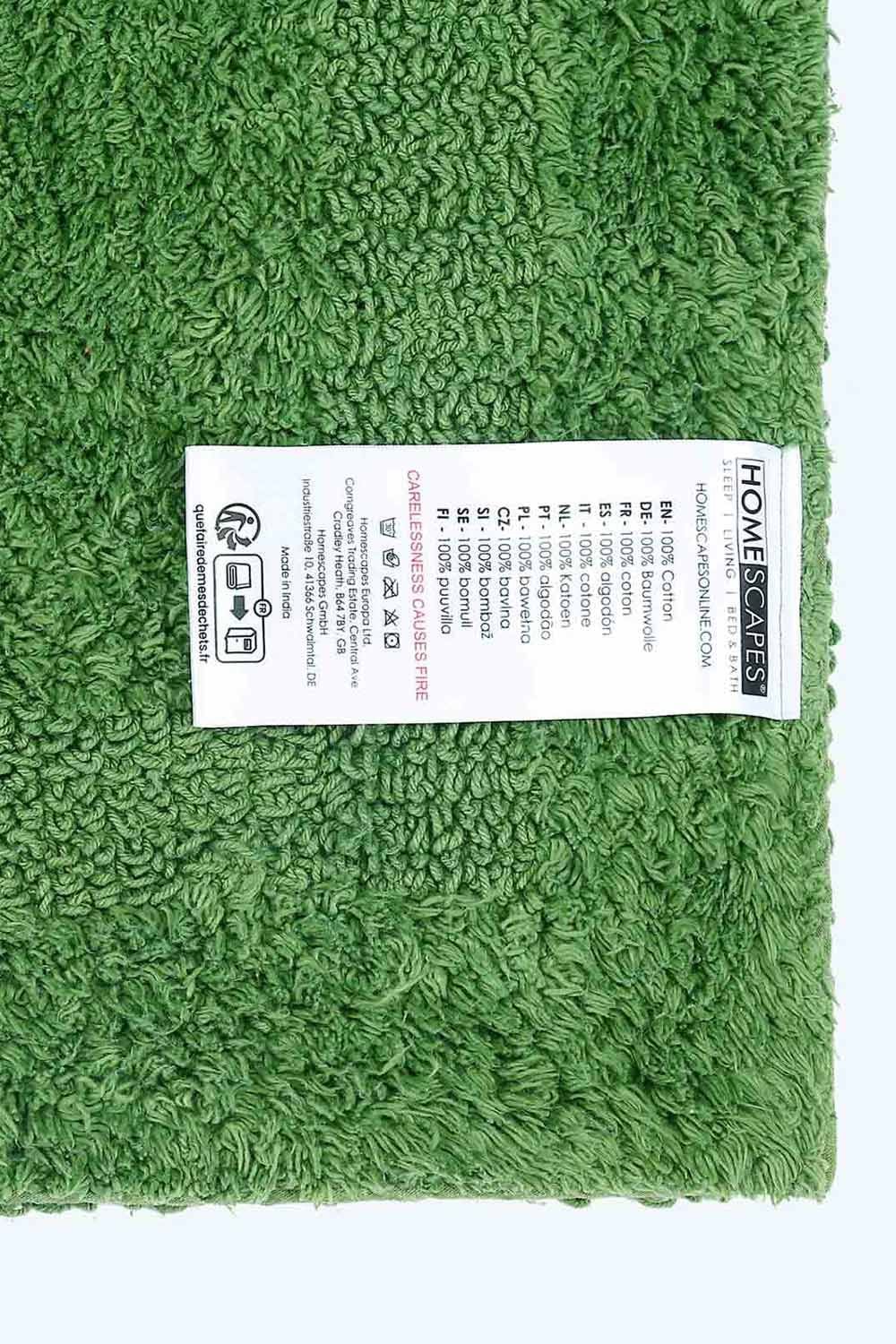 Homescapes Luxury Bath Mat Reversible 100% Cotton 1600GSM, 50 x 80cm, Extra Soft image 3