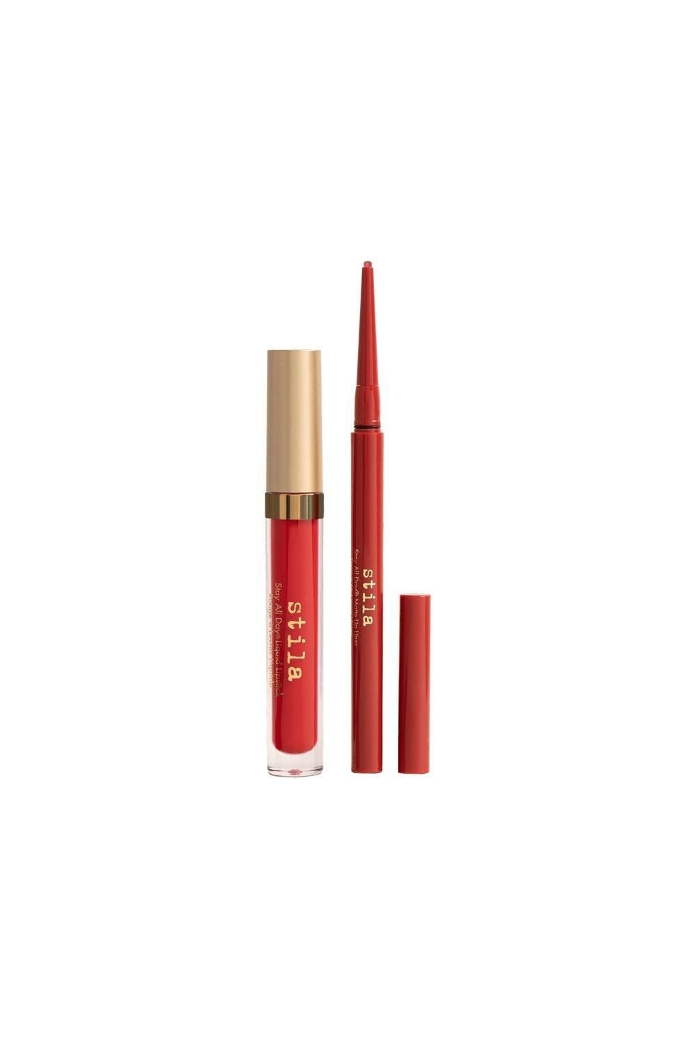 Stila Red Compassion Liquid Lipstick & Lip Liner Set Multi image 2