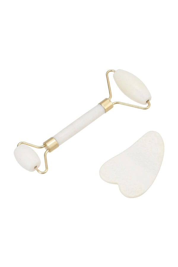 SHEONLY Gua Sha and Jade Roller Set for Facial Massage